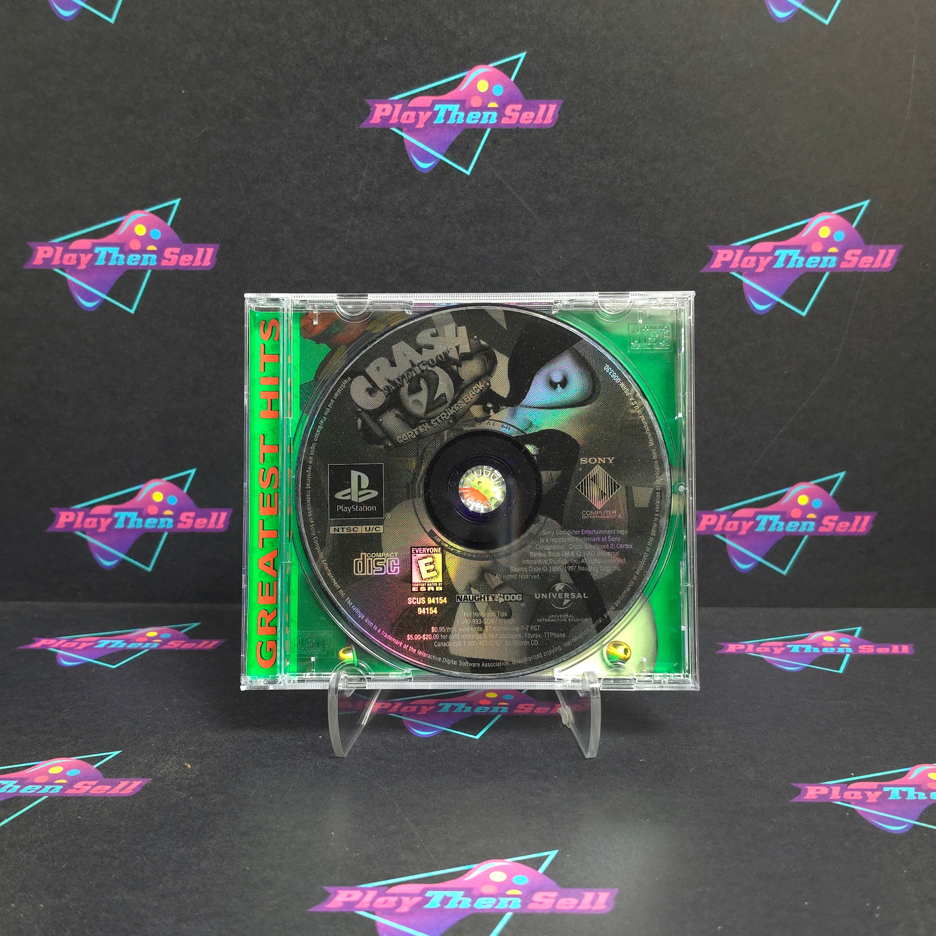 Crash Bandicoot 2 Cortex Strikes Back PS1 PlayStation 1 GH - Very Good