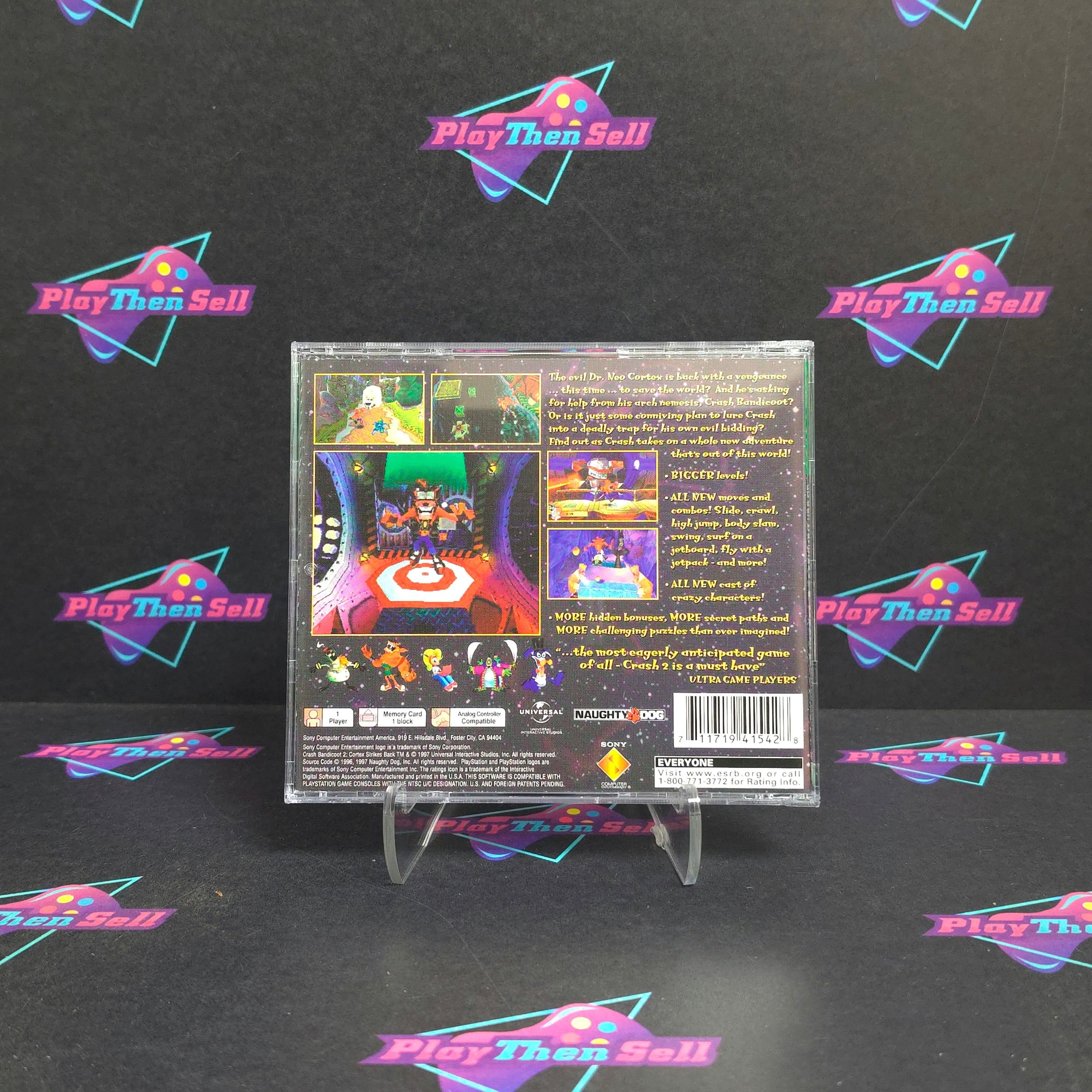 Crash Bandicoot 2 Cortex Strikes Back PS1 PlayStation 1 GH - Very Good