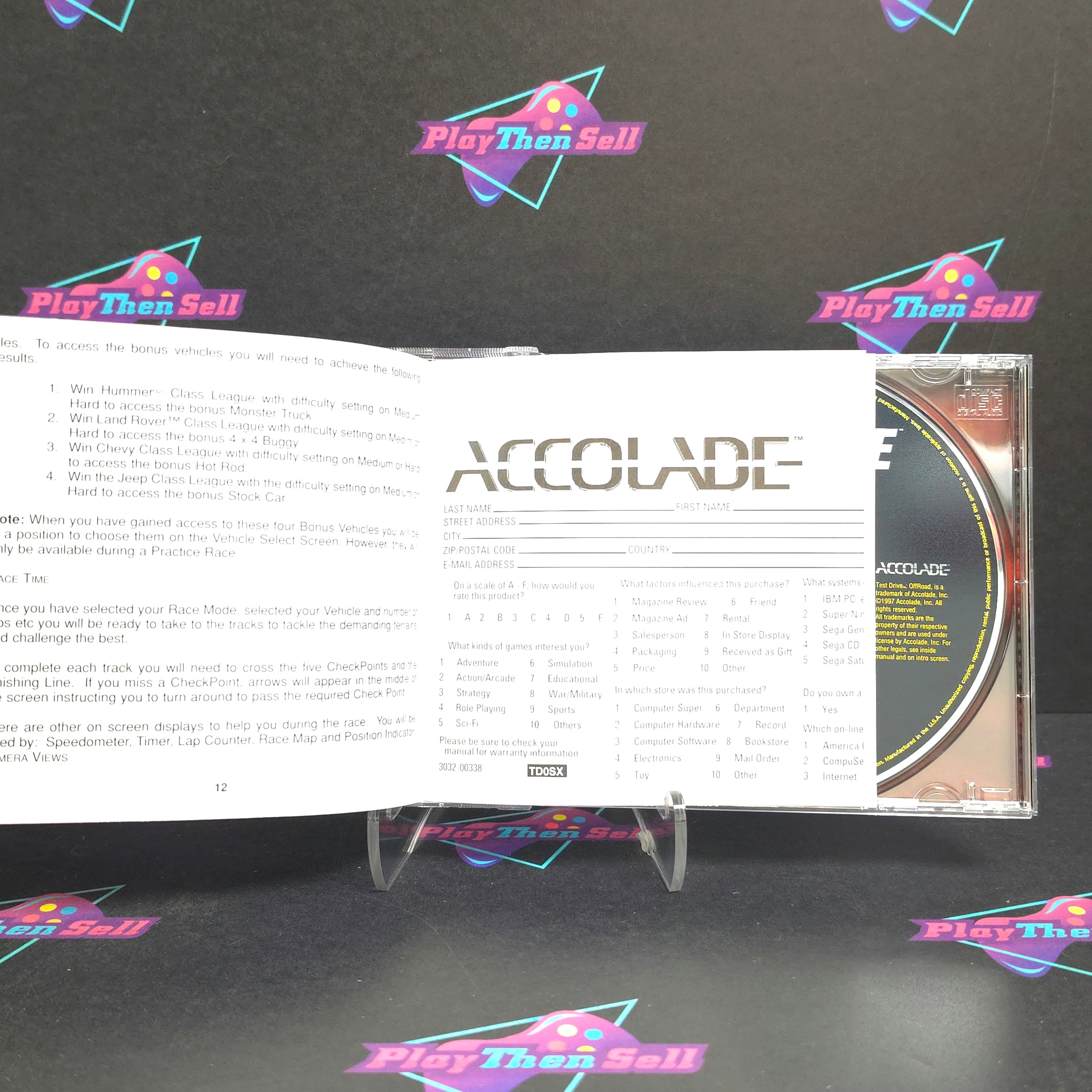 Test Drive Off Road PS1 PlayStation 1 + Reg Card Complete - Excellent
