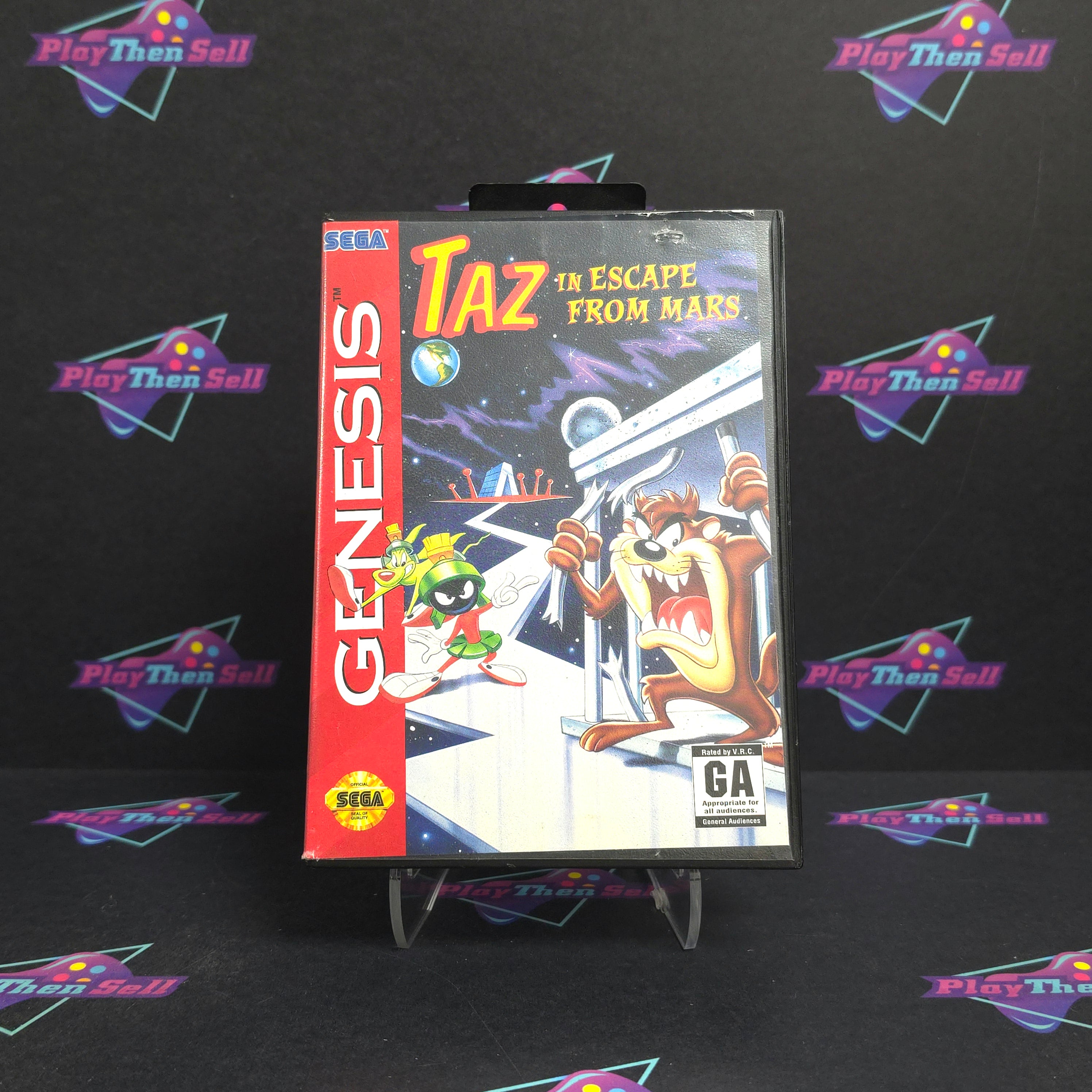 Taz in Escape from Mars Sega Genesis Boxed - Very Good