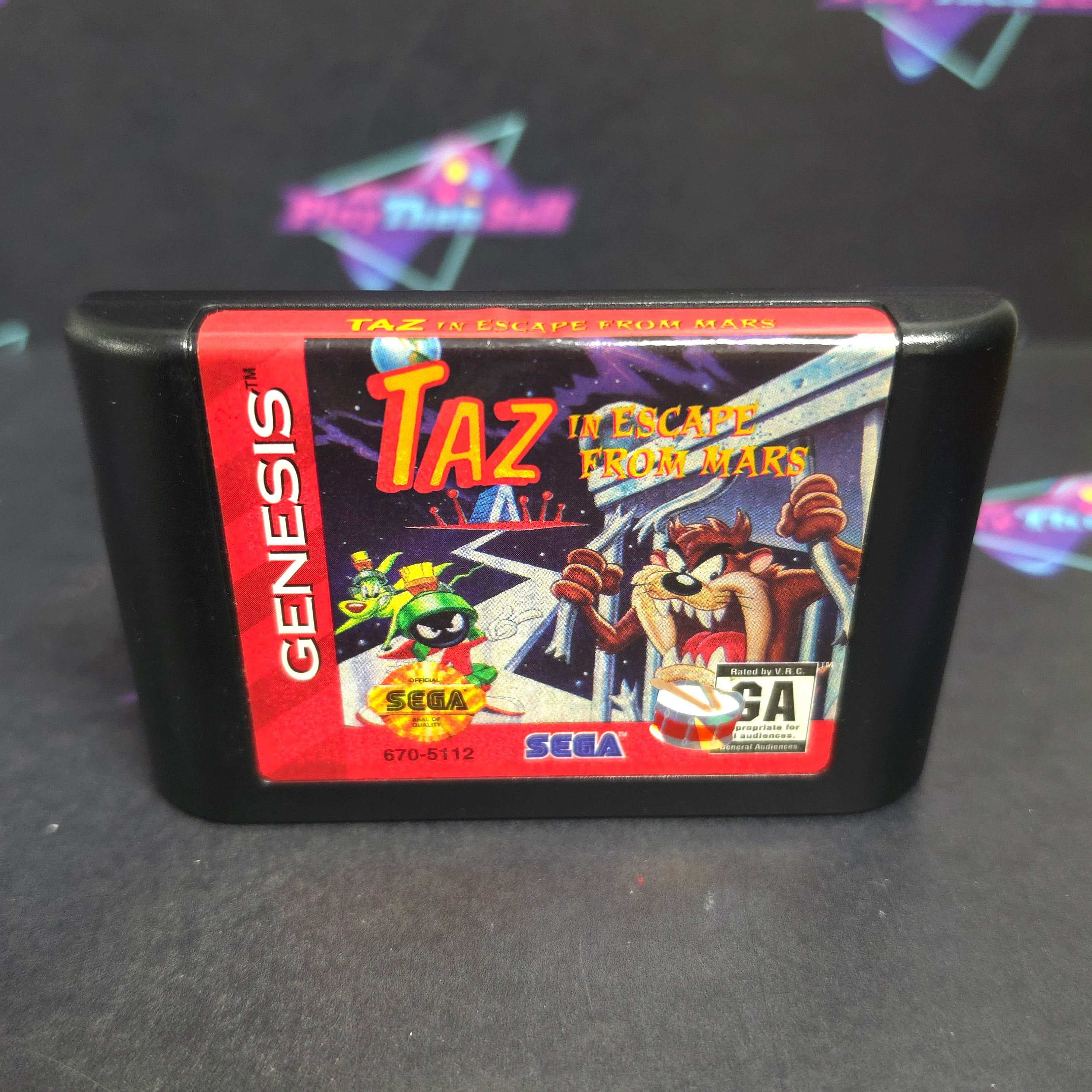 Taz in Escape from Mars Sega Genesis Boxed - Very Good