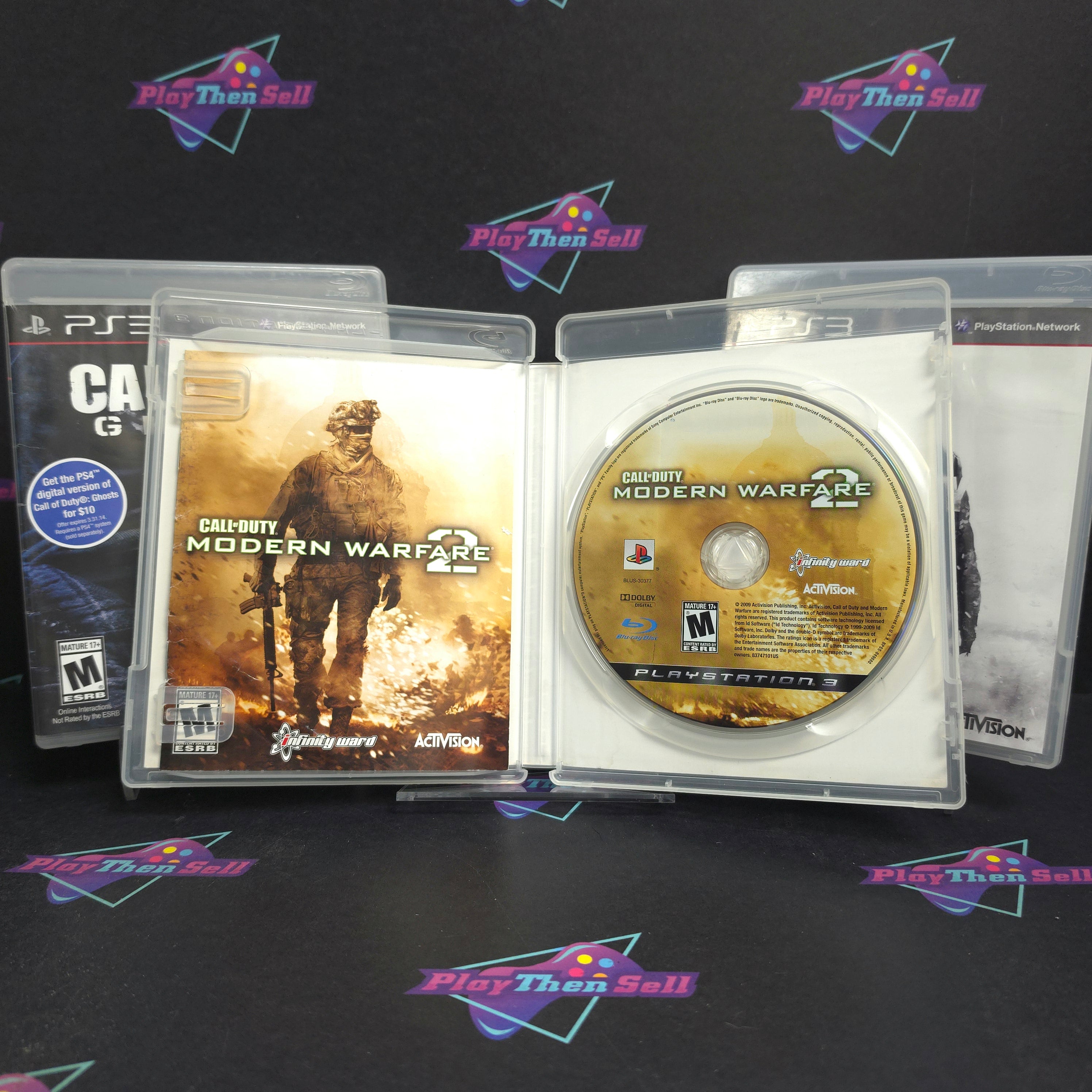 Call of Duty Collection (3-Game Lot) Modern Warfare 2, 3 & Ghosts PS3 CIB - Very Good