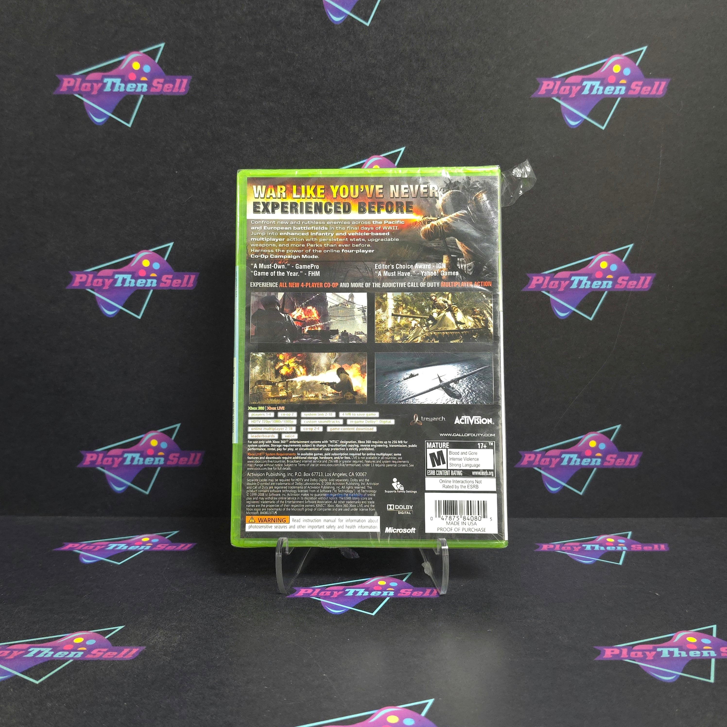 Call of Duty World at War Xbox 360 PH - New Sealed