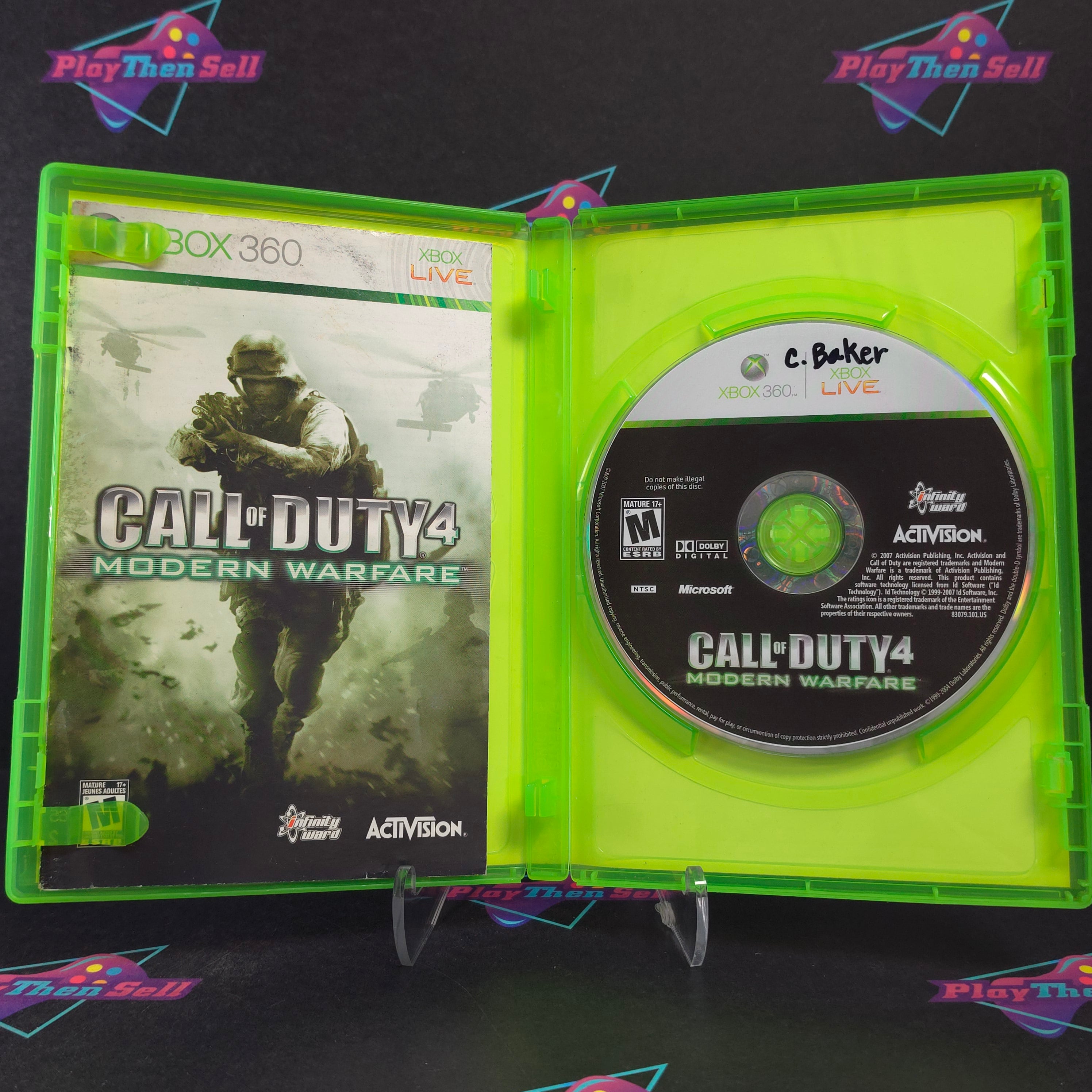 Call of Duty 4 Modern Warfare Xbox 360 Complete - Very Good