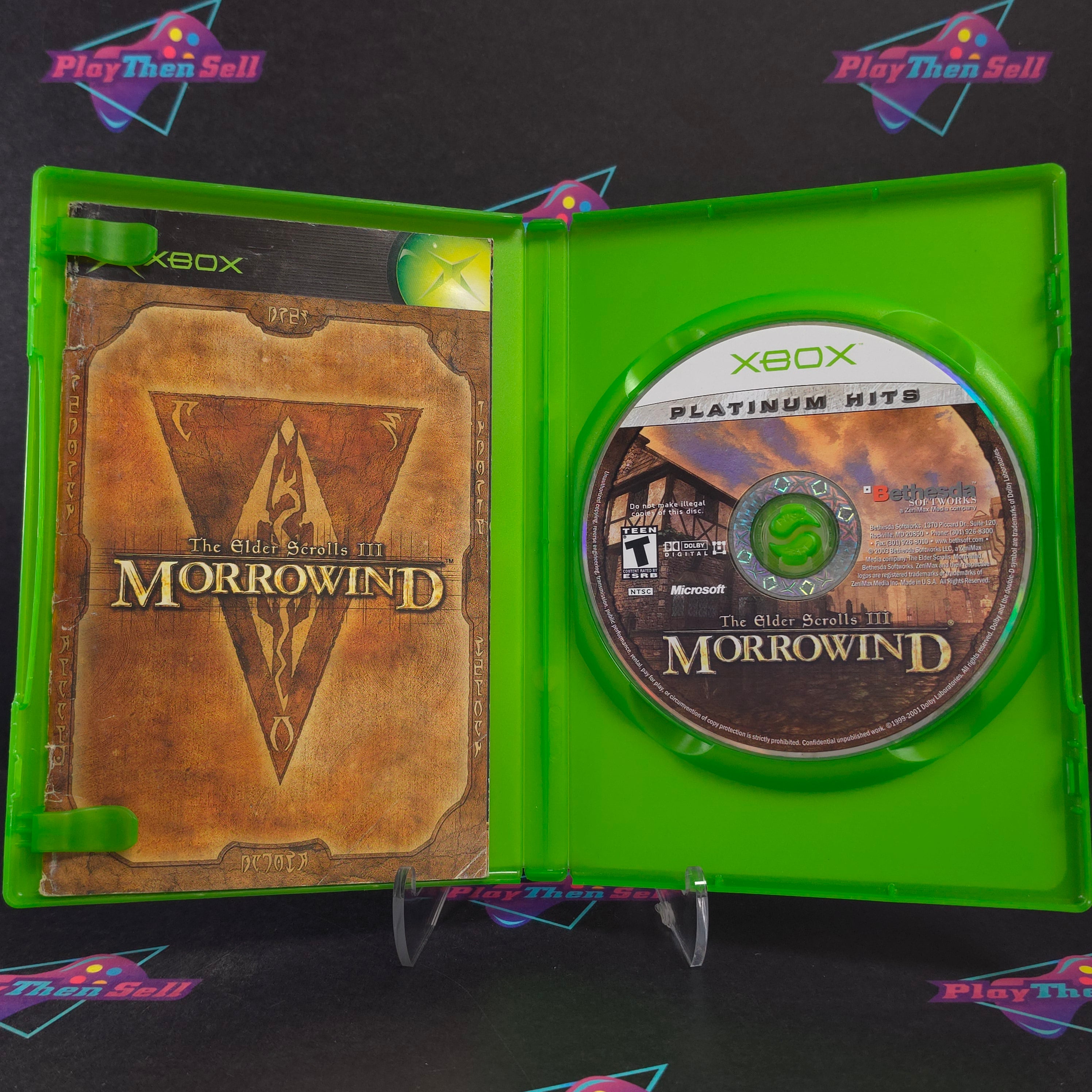 The Elder Scrolls III (3) Morrowind Xbox PH + Map Complete - Very Good
