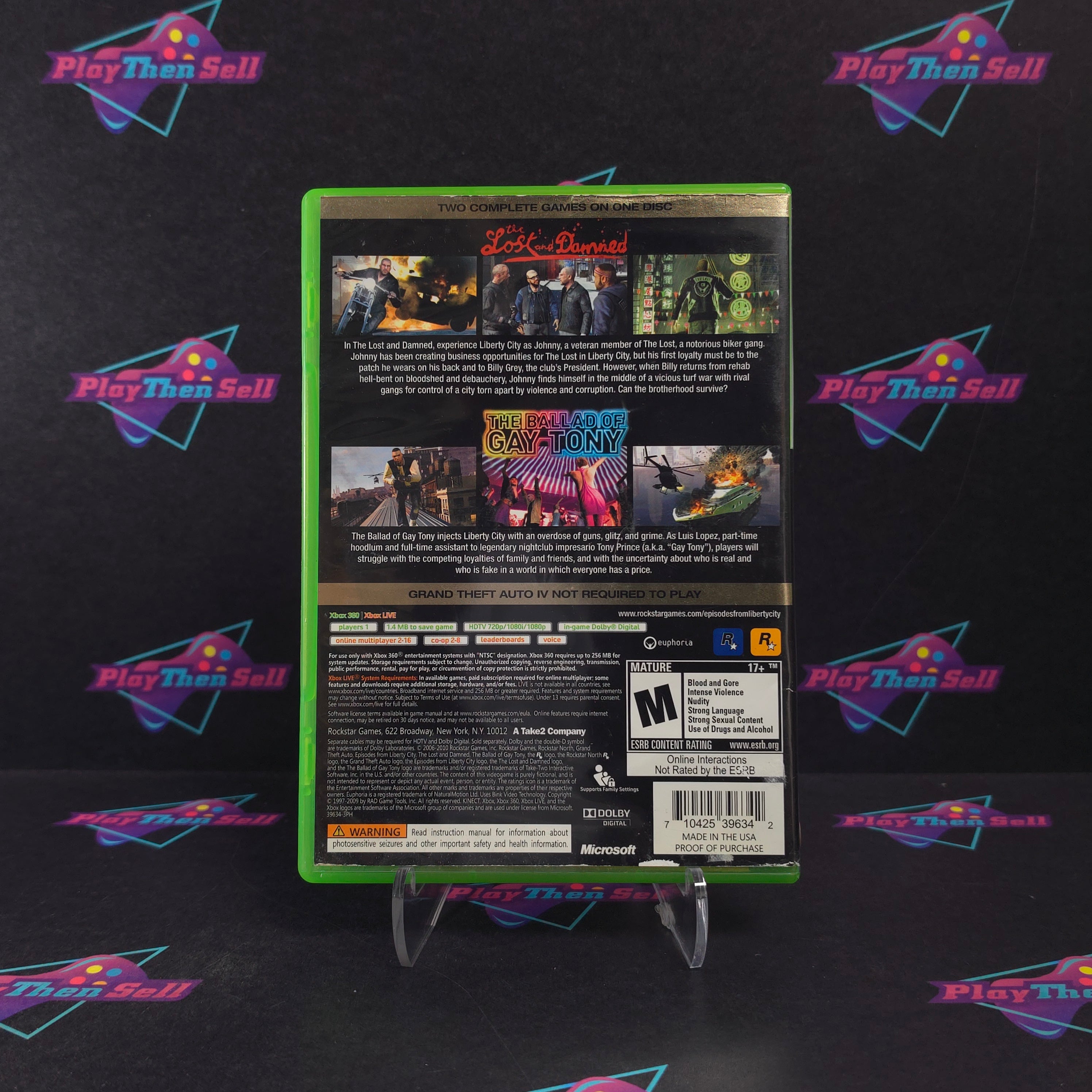 Grand Theft Auto Episodes From Liberty City Xbox 360 PH + Map Complete - Very Good