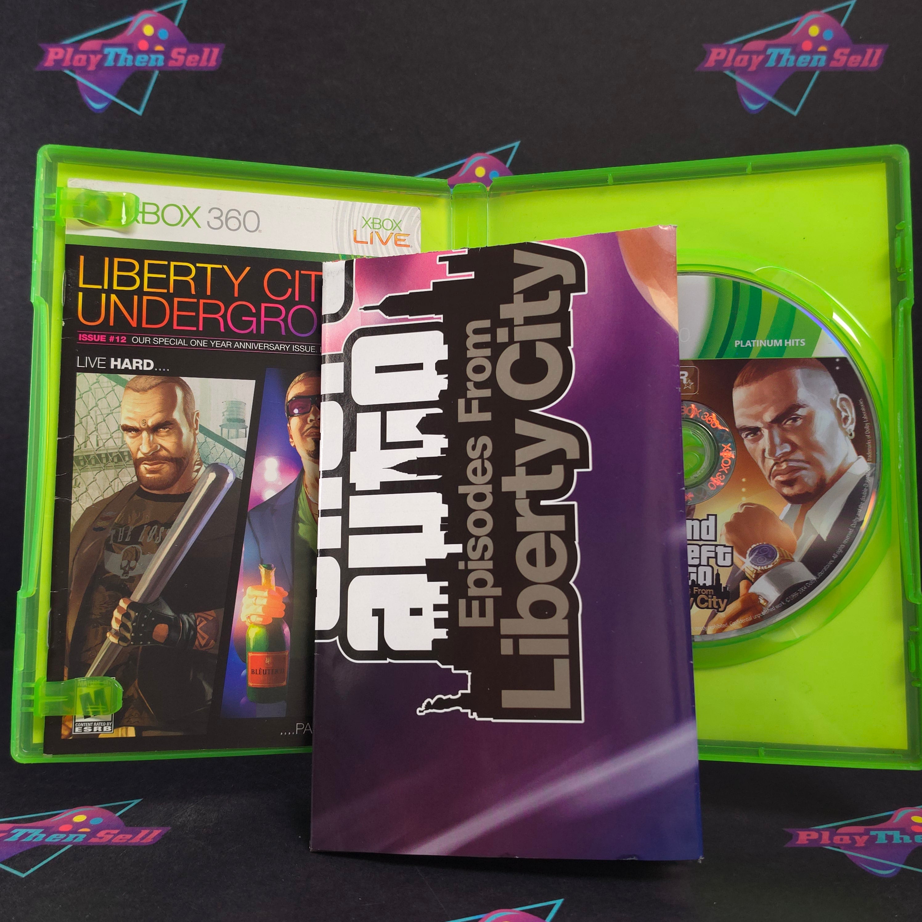 Grand Theft Auto Episodes From Liberty City Xbox 360 PH + Map Complete - Very Good