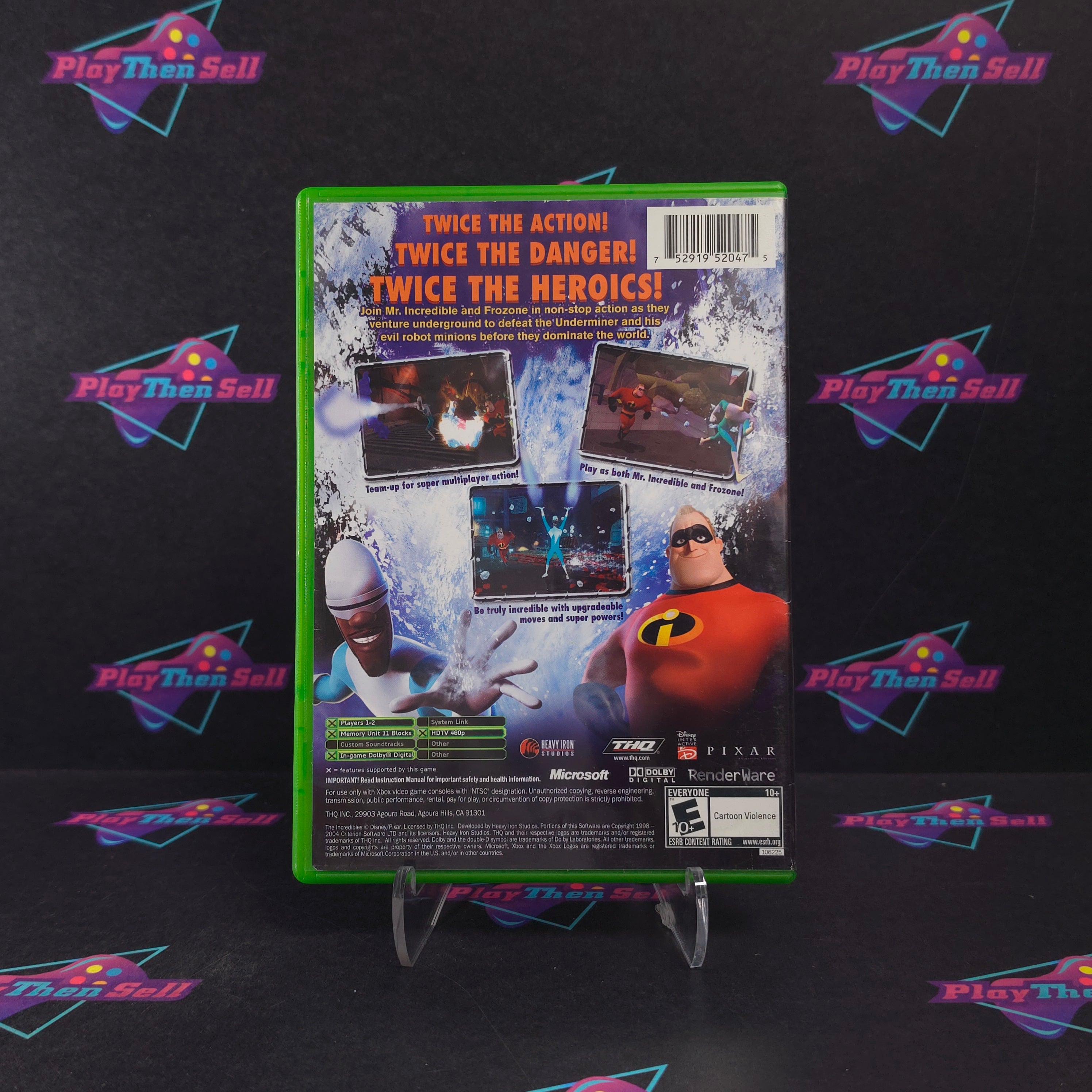 The Incredibles Rise of the Underminer Xbox Complete - Very Good