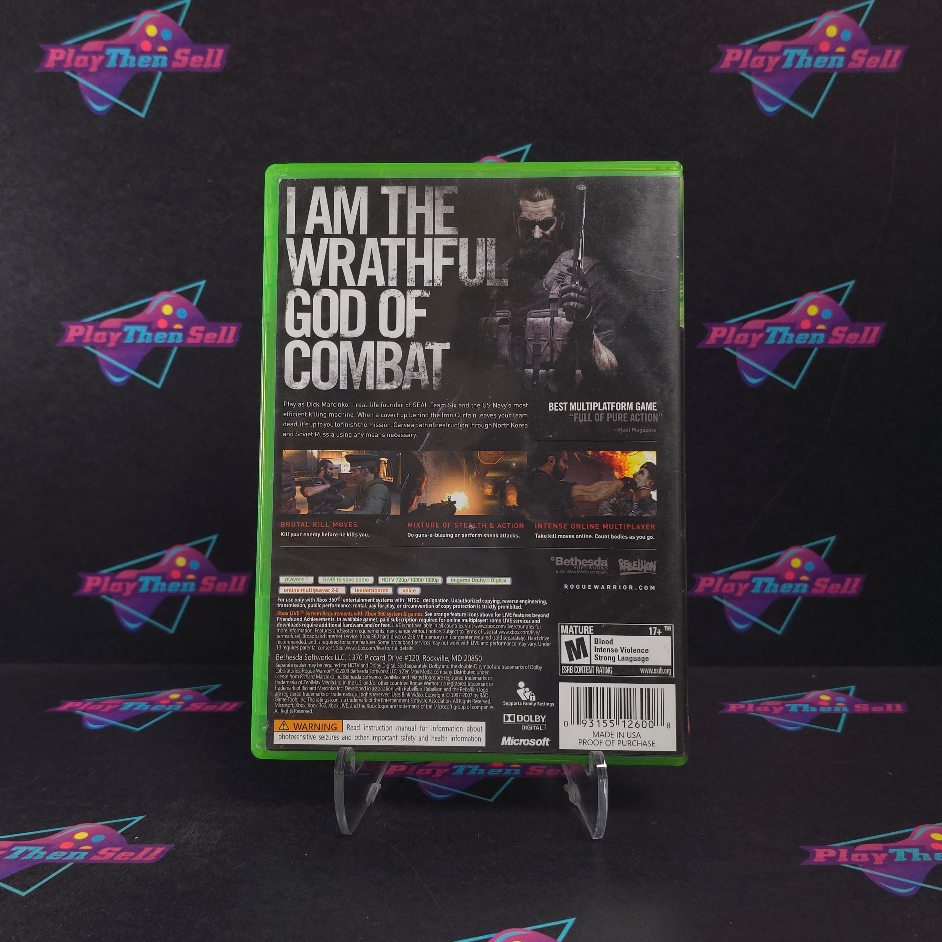 Rogue Warrior Xbox 360 Complete - Very Good