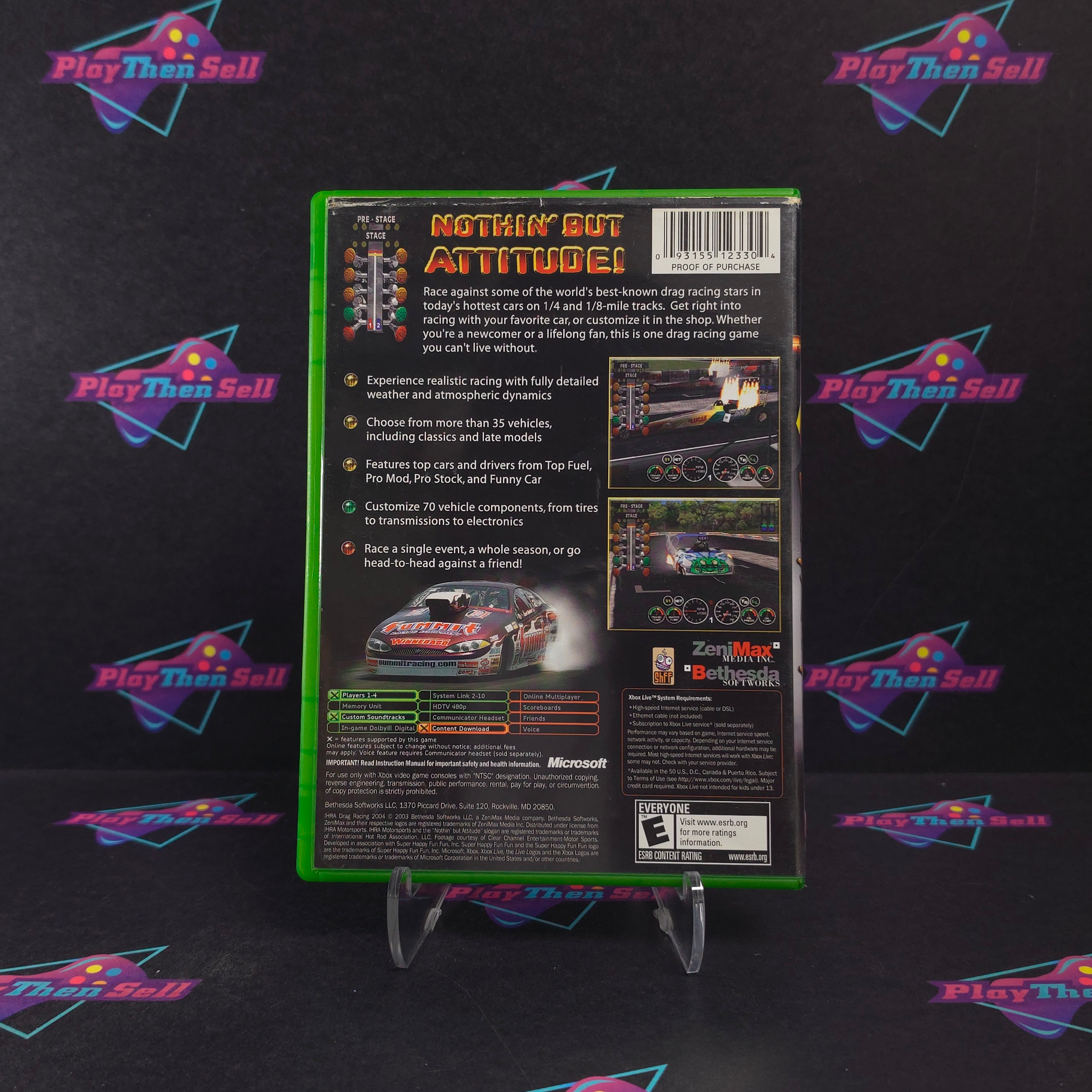 IHRA Drag Racing 2004 Xbox Complete - Very Good