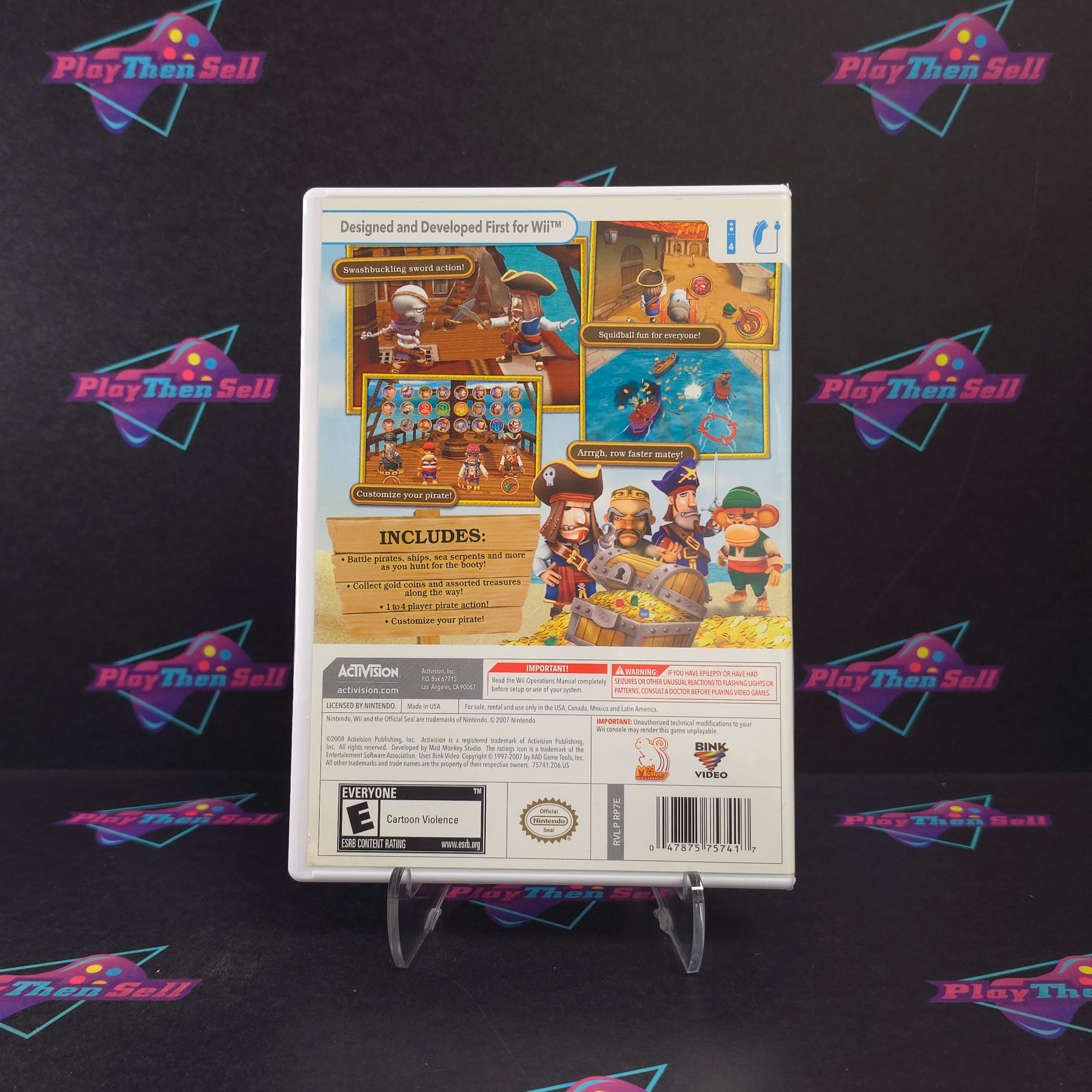 Pirates Hunt for Blackbeard's Booty Nintendo Wii Complete - Excellent