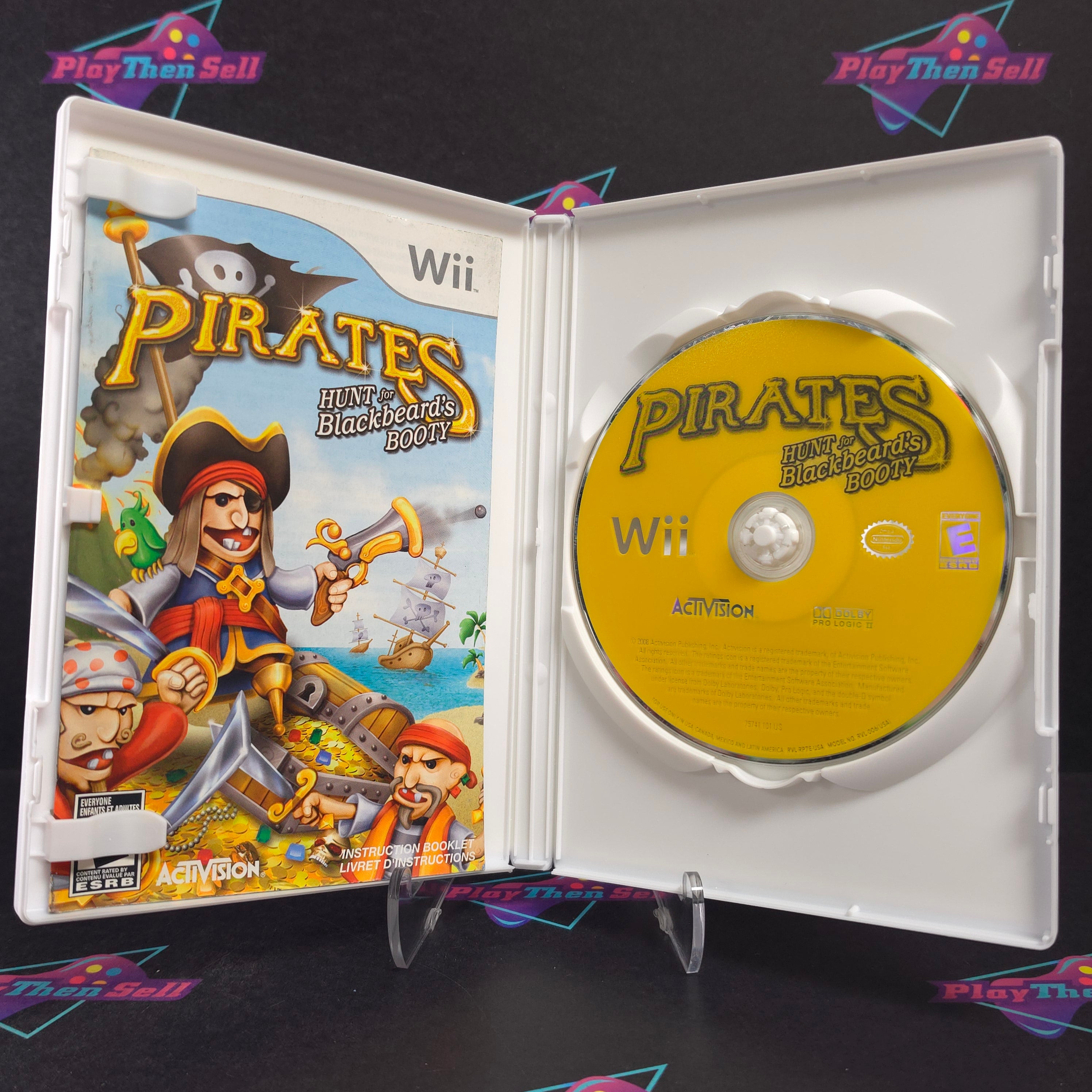 Pirates Hunt for Blackbeard's Booty Nintendo Wii Complete - Excellent