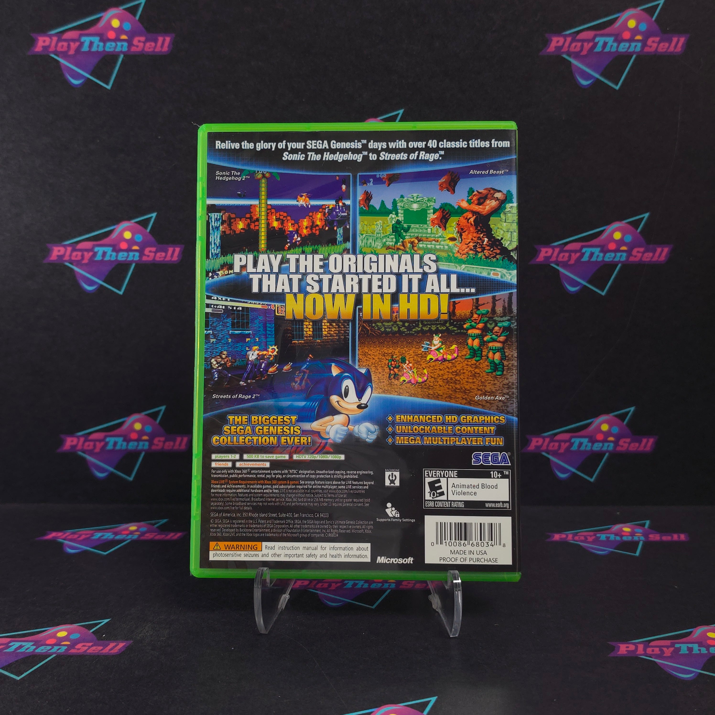 Sonic's Ultimate Genesis Collection Xbox 360 Complete - Excellent