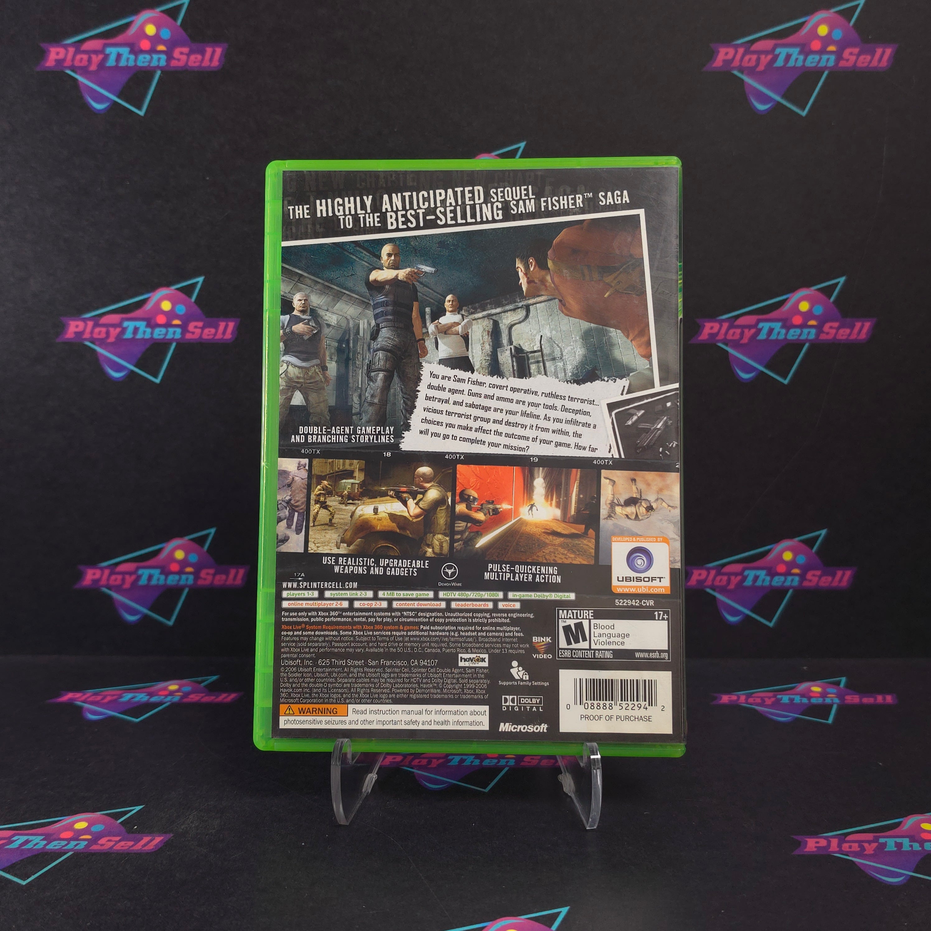 Tom Clancy's Splinter Cell Double Agent Xbox 360 Complete - Very Good