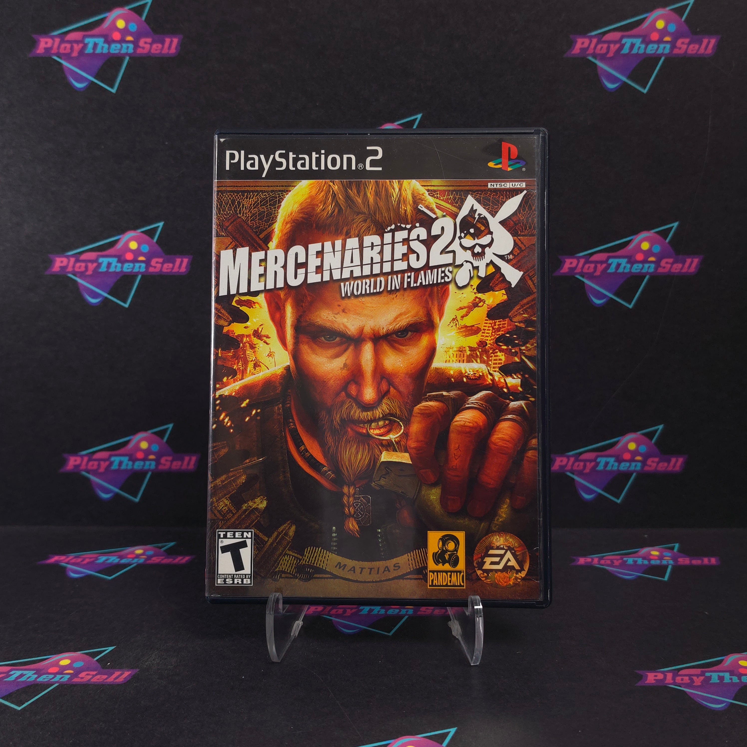 Mercenaries 2 World in Flames PS2 PlayStation 2 Complete - Very Good