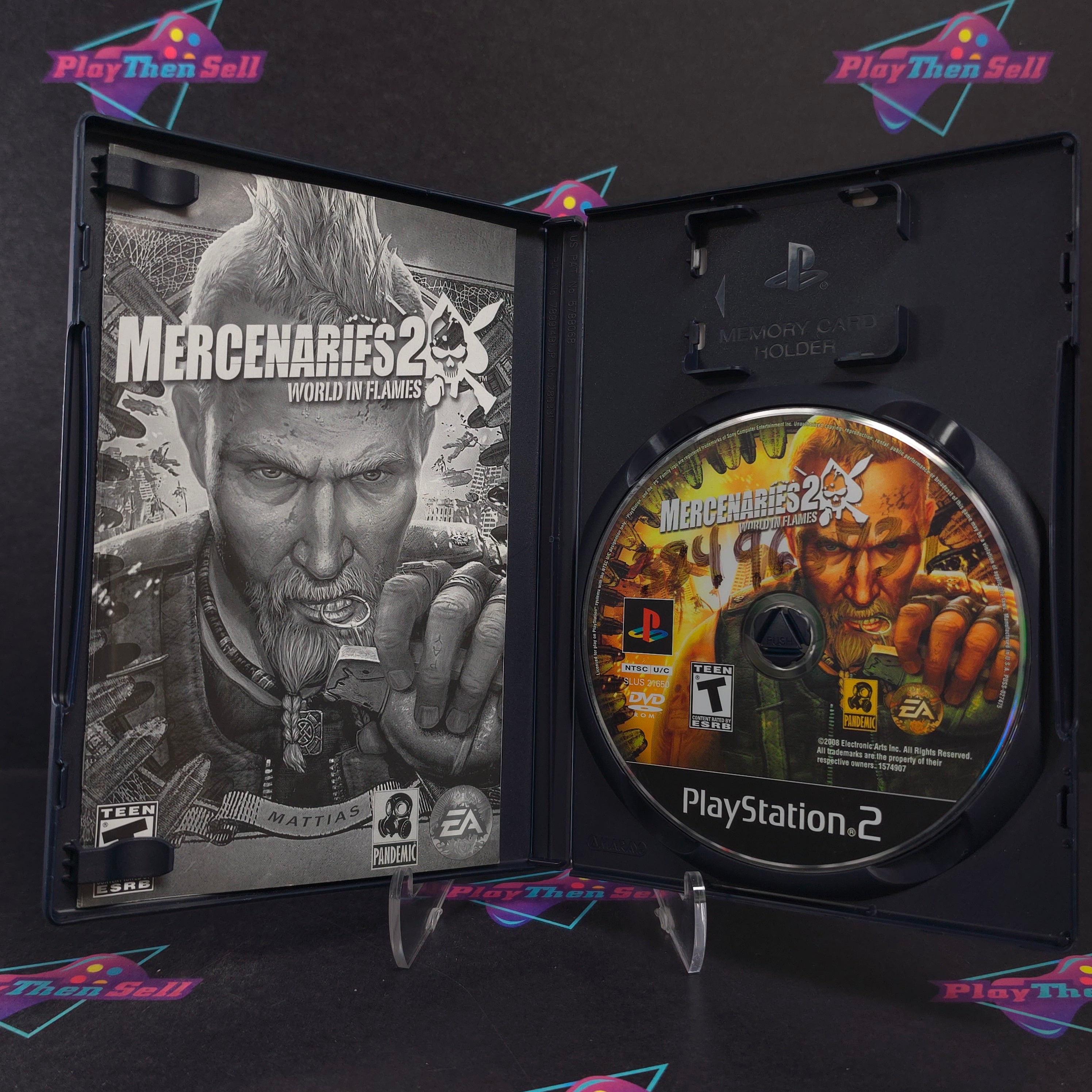 Mercenaries 2 World in Flames PS2 PlayStation 2 Complete - Very Good
