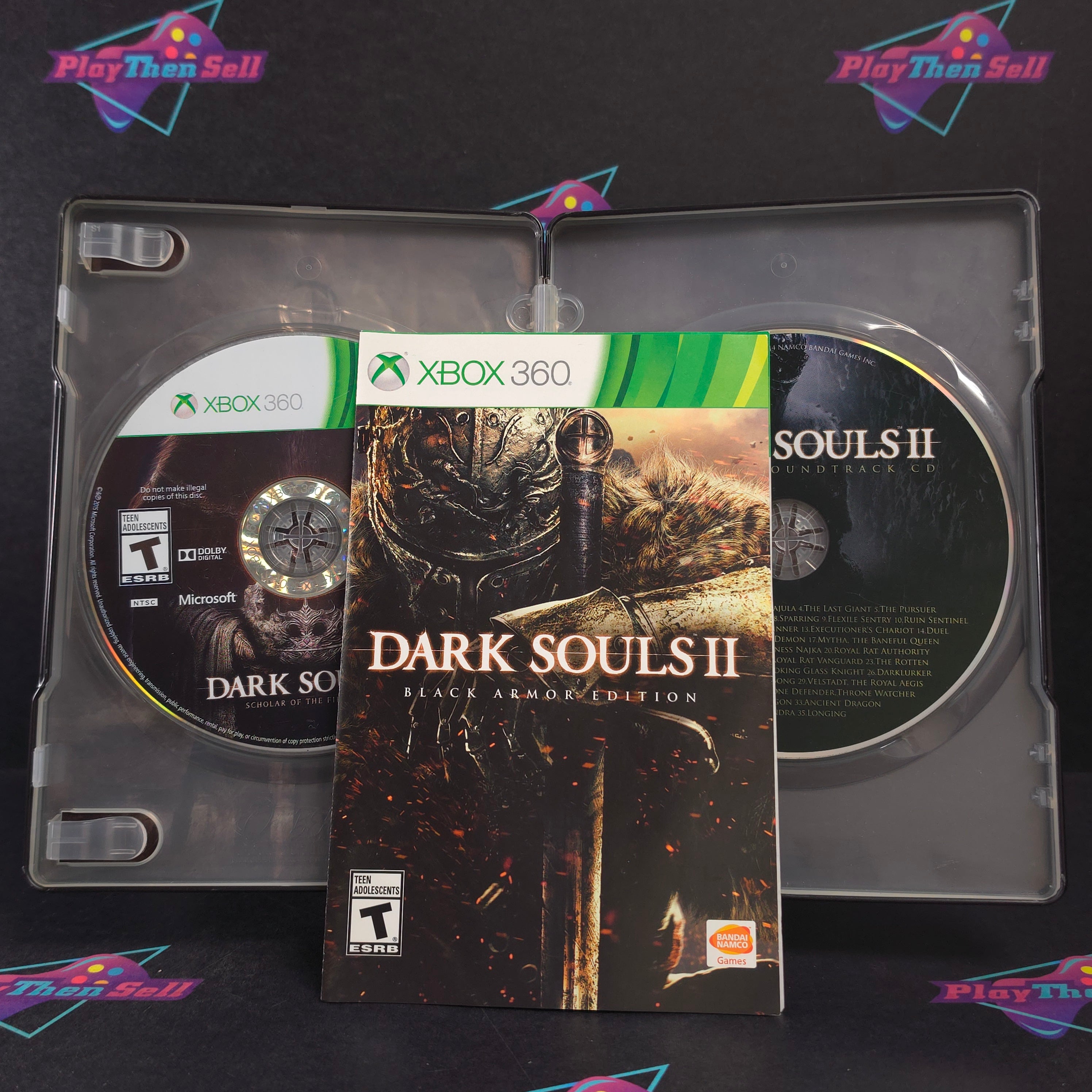 Dark Souls II (2) Black Armor Edition Xbox 360 + Sleeve/CD Complete - Very Good
