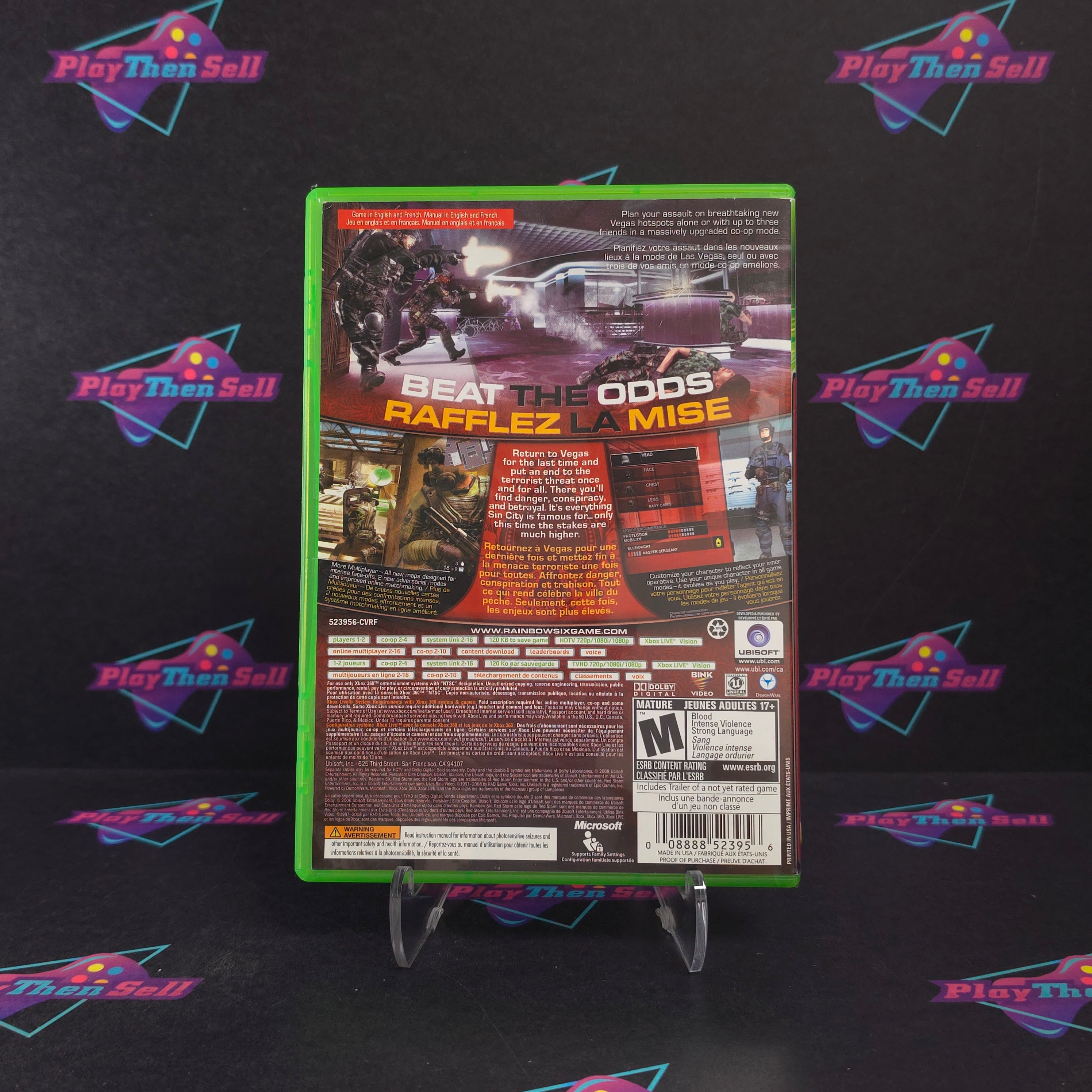 Tom Clancy's Rainbow Six Vegas 2 Xbox 360 + Bonus Disc Complete - Excellent