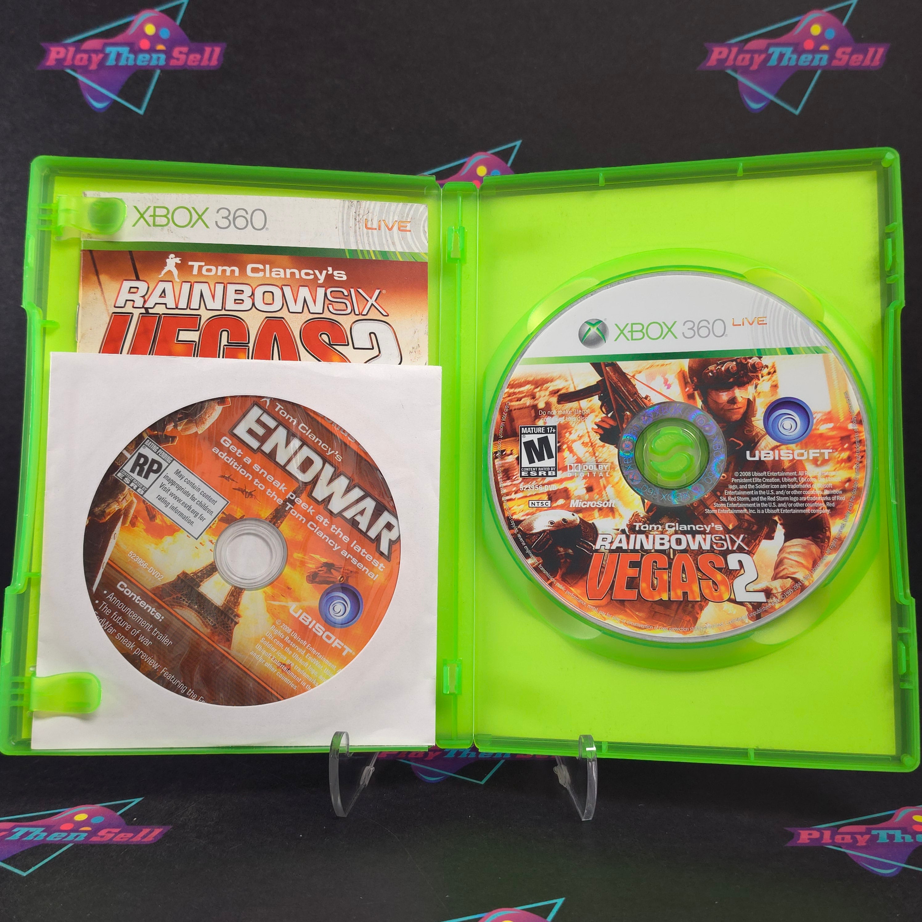 Tom Clancy's Rainbow Six Vegas 2 Xbox 360 + Bonus Disc Complete - Excellent