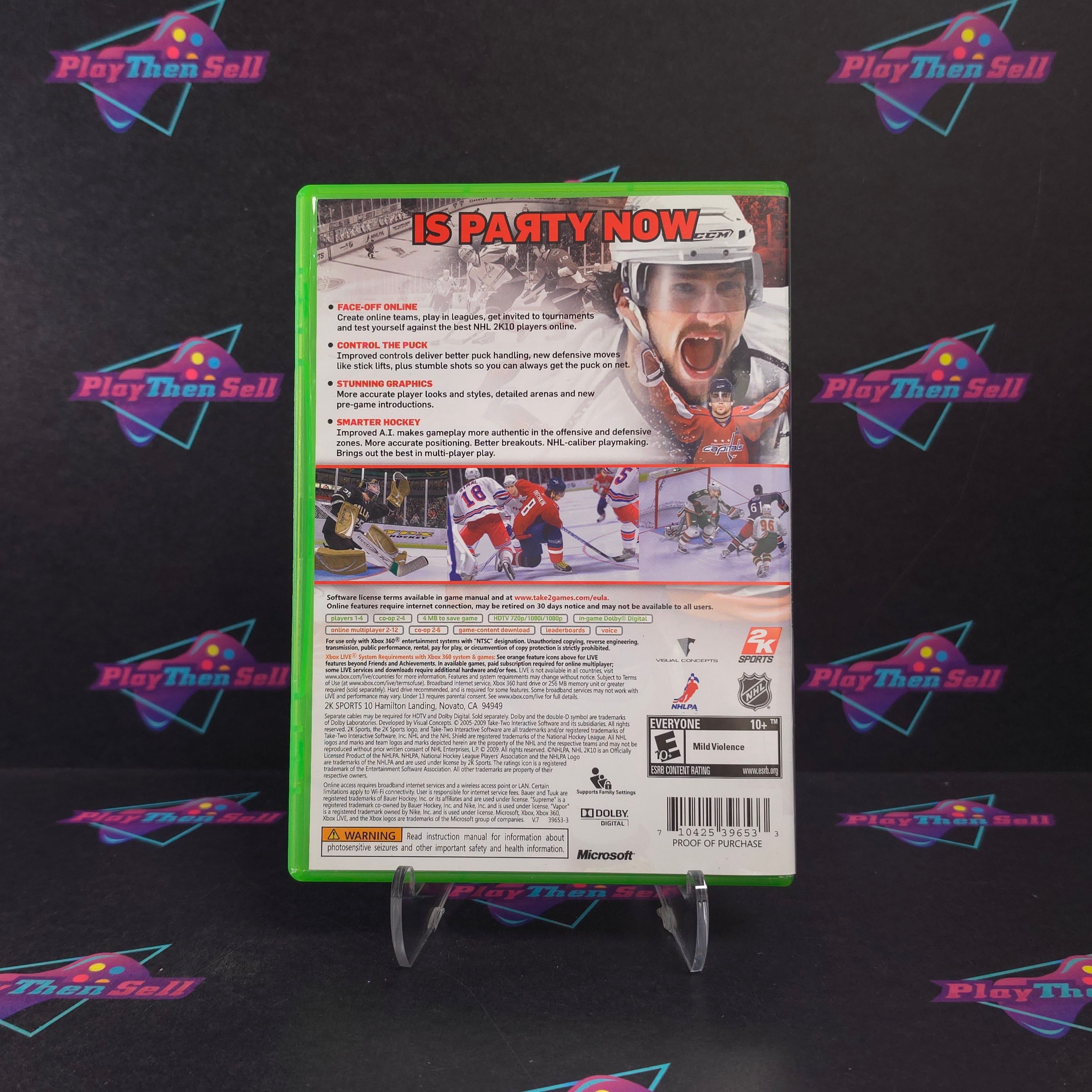 NHL 2K10 Xbox 360 Complete - Excellent