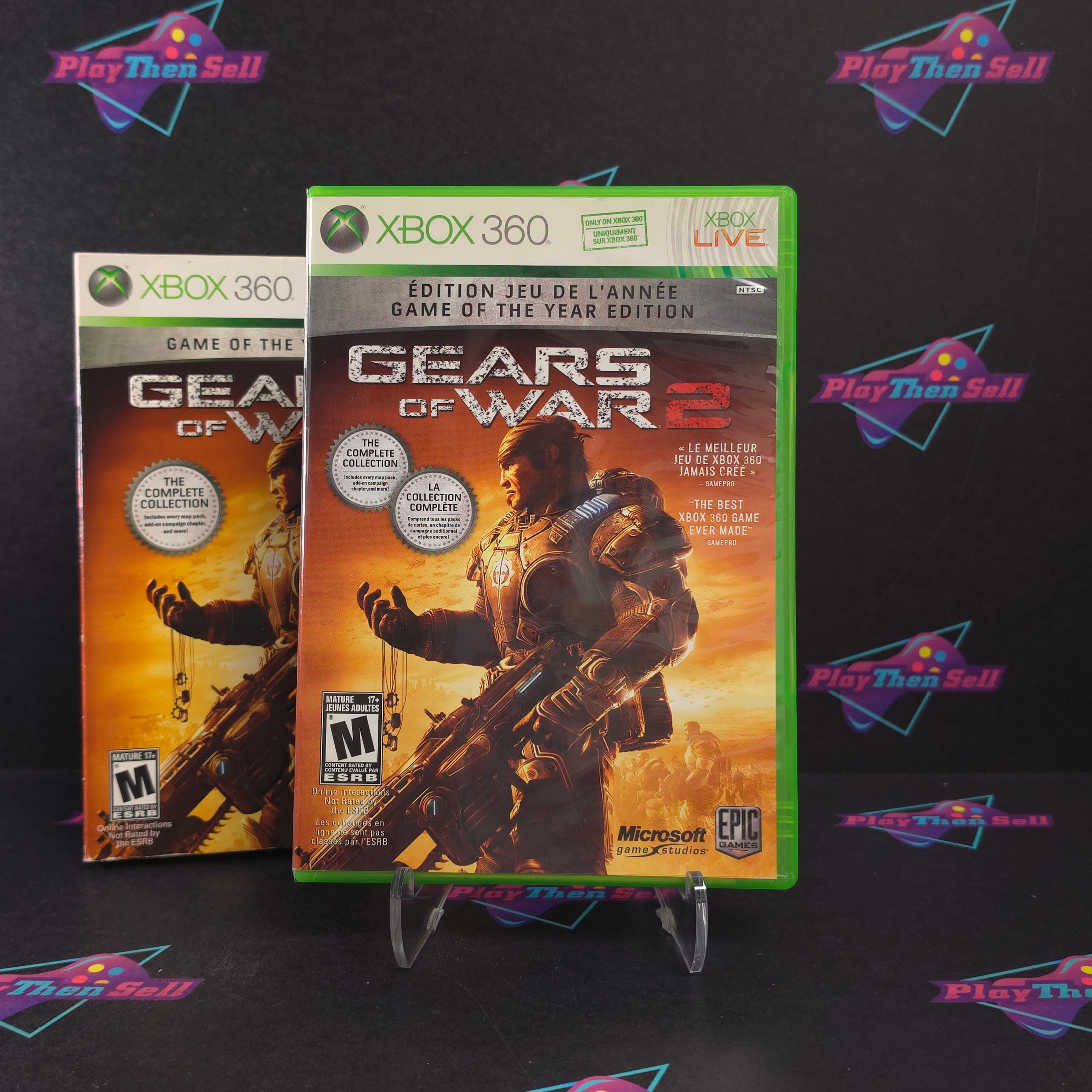 Gears of War 2 GOTY Xbox 360 + Sleeve / Bonus Disc Complete - Excellent