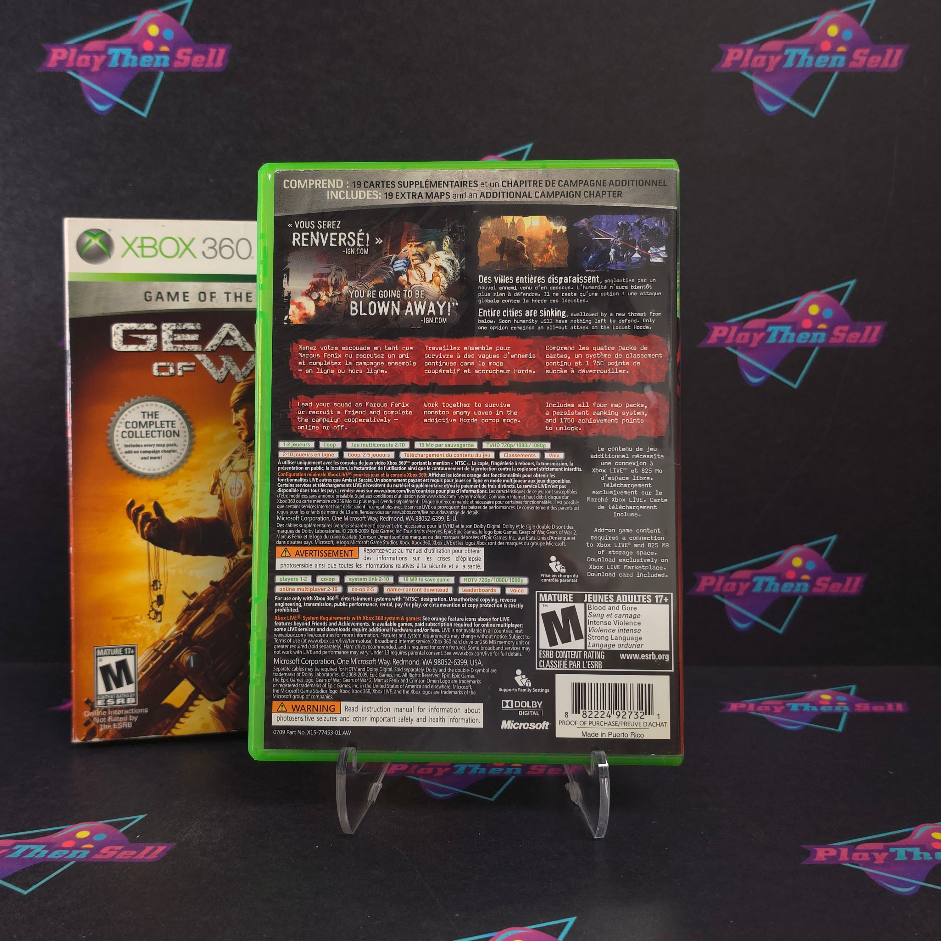 Gears of War 2 GOTY Xbox 360 + Sleeve / Bonus Disc Complete - Excellent