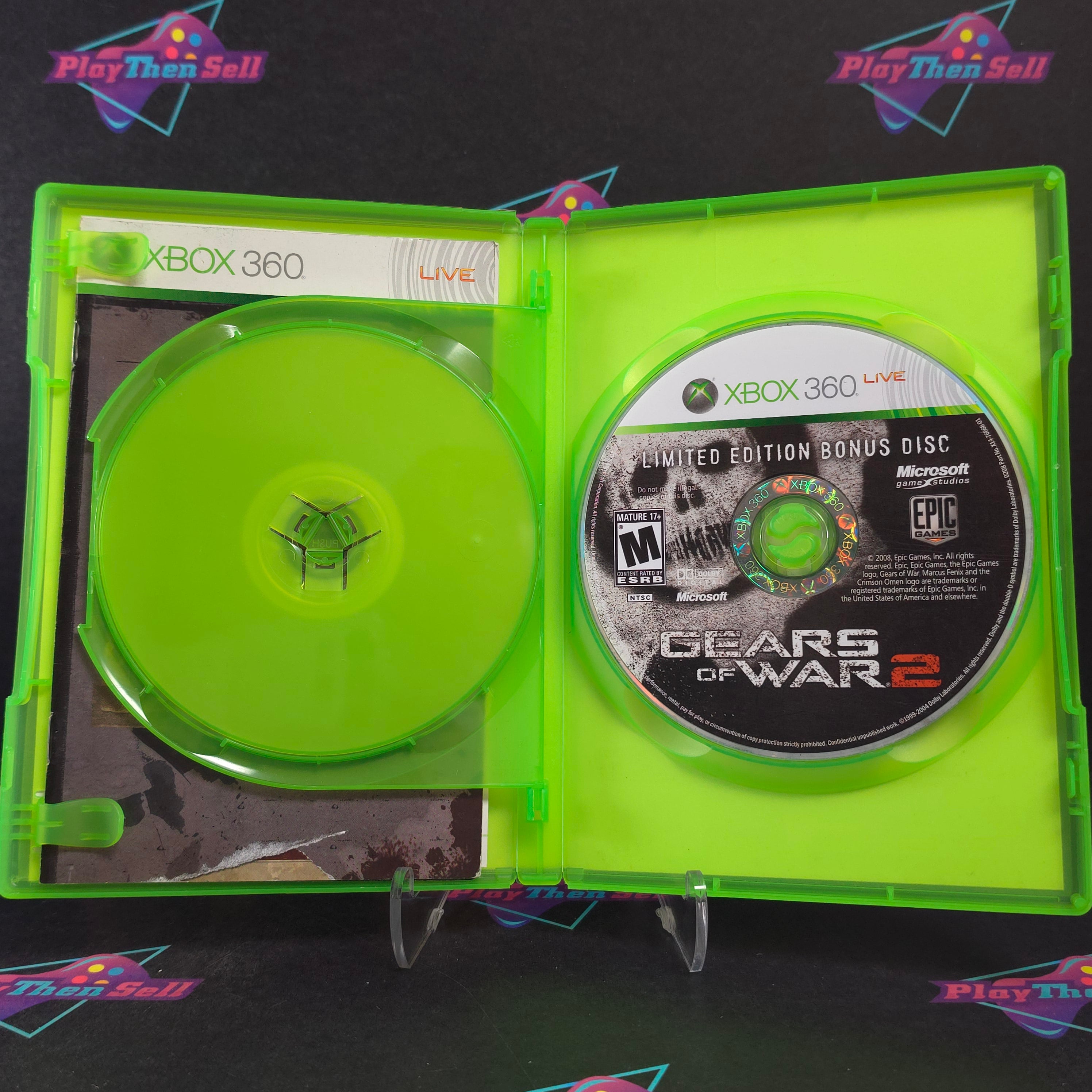 Gears of War 2 GOTY Xbox 360 + Sleeve / Bonus Disc Complete - Excellent