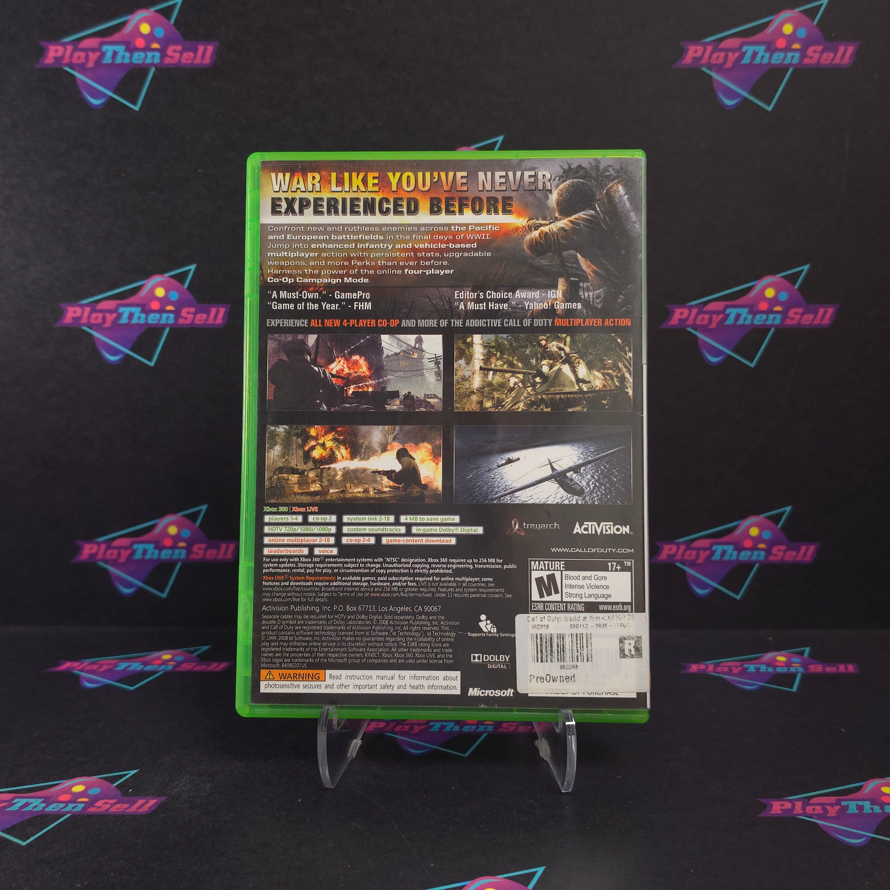Call of Duty World at War Xbox 360 PH Complete - Very Good