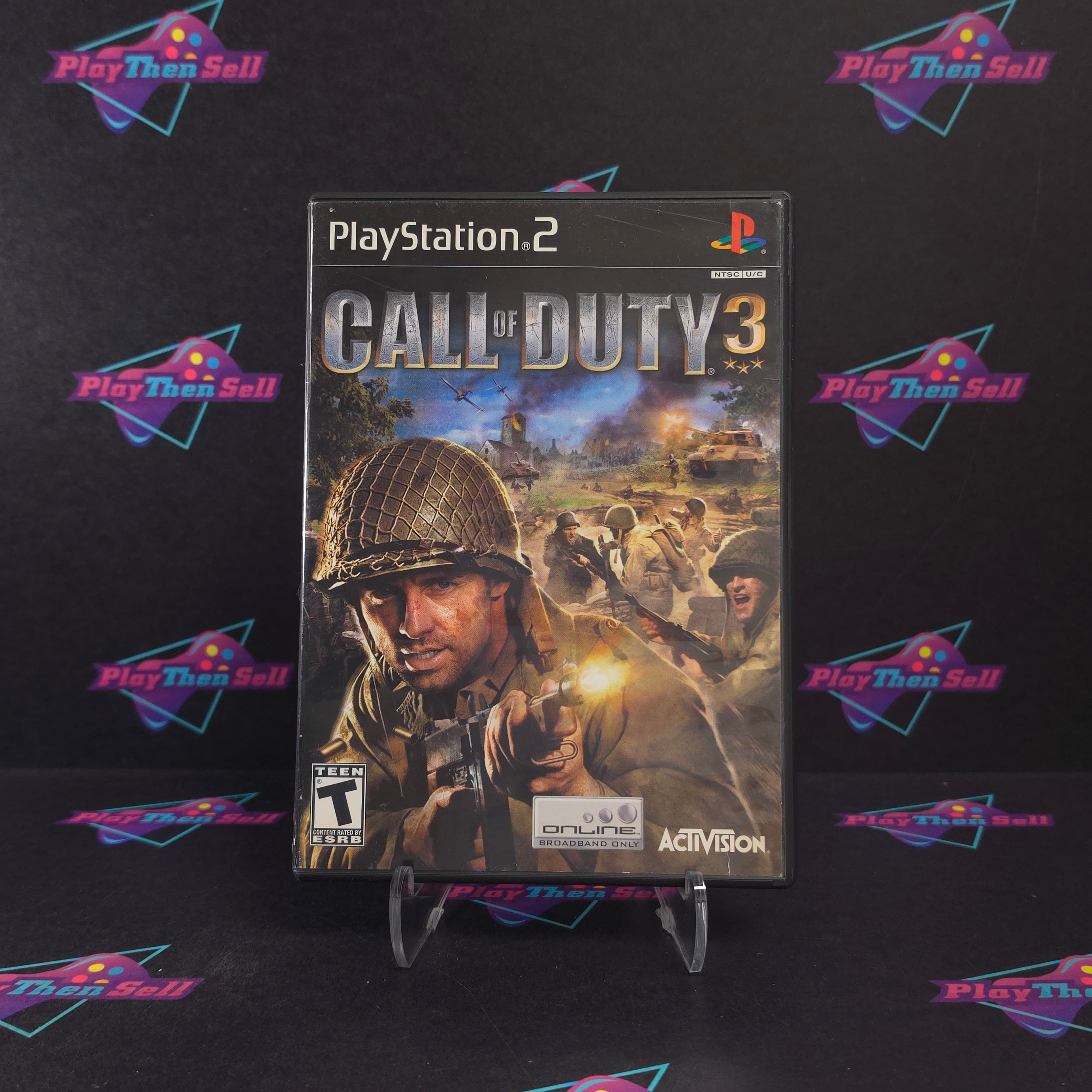 Call of Duty 3 PS2 PlayStation 2 + Mini Guide Complete - Very Good
