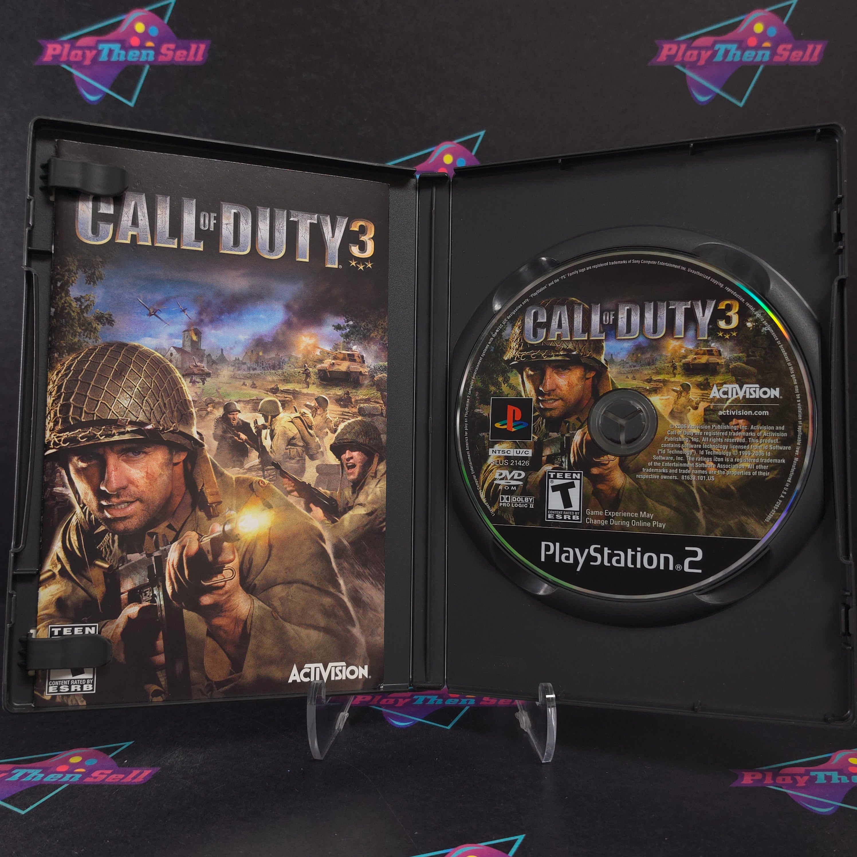 Call of Duty 3 PS2 PlayStation 2 + Mini Guide Complete - Very Good