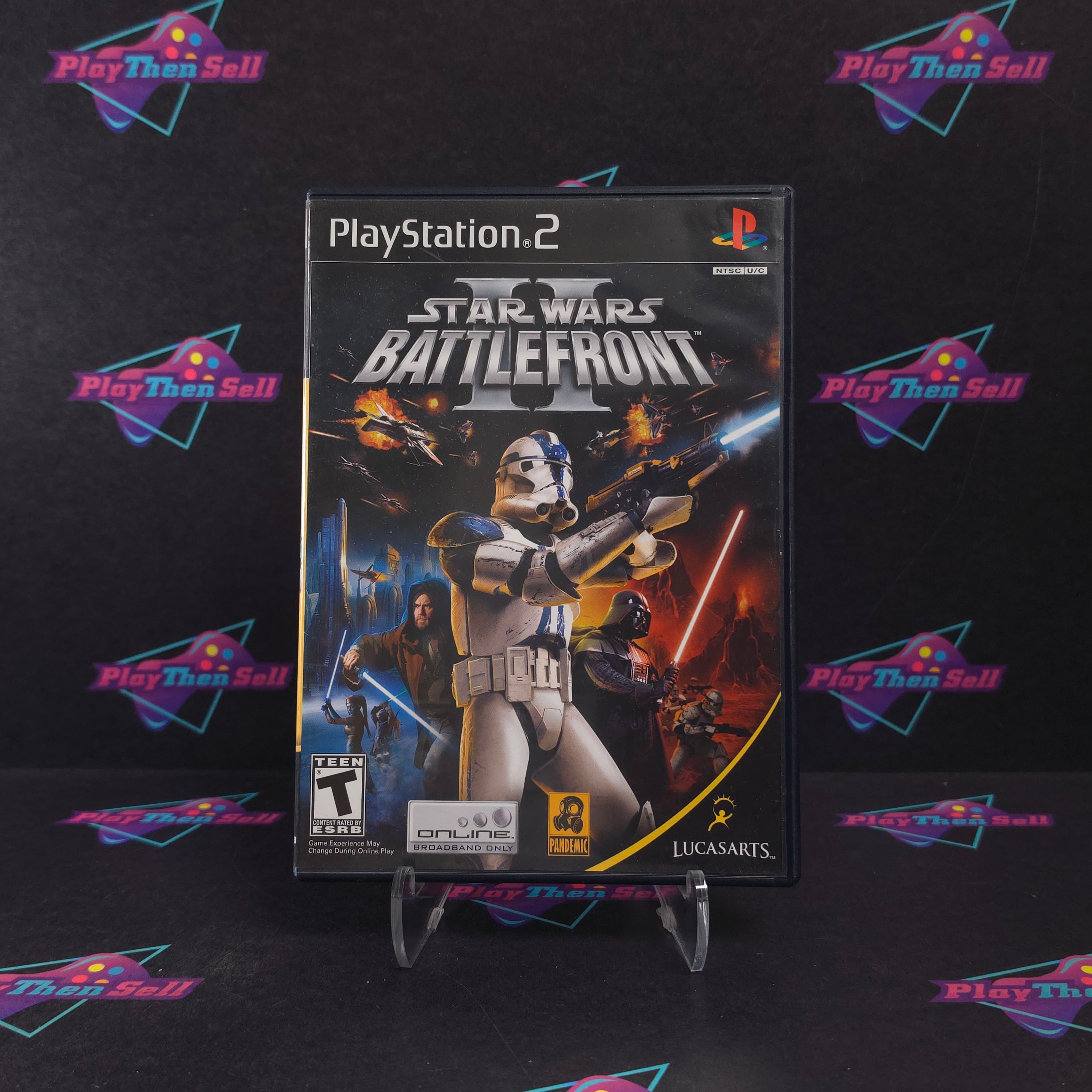 Star Wars Battlefront II (2) PS2 PlayStation 2 + Reg Complete - Very Good