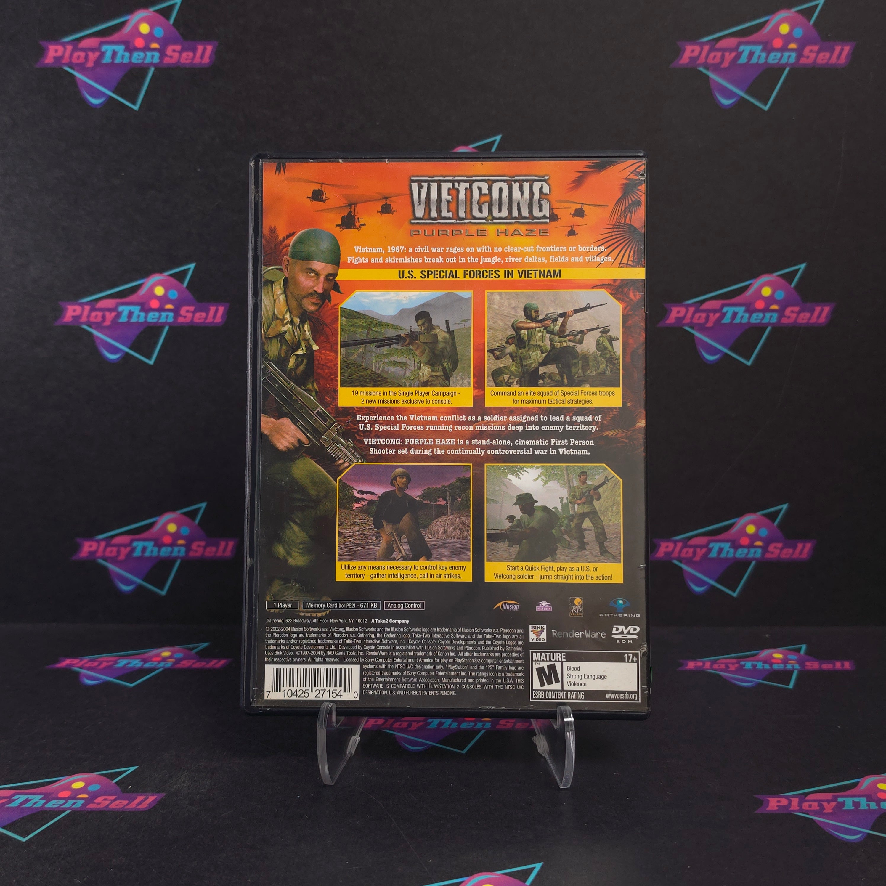 Vietcong Purple Haze PS2 PlayStation 2 - Very Good