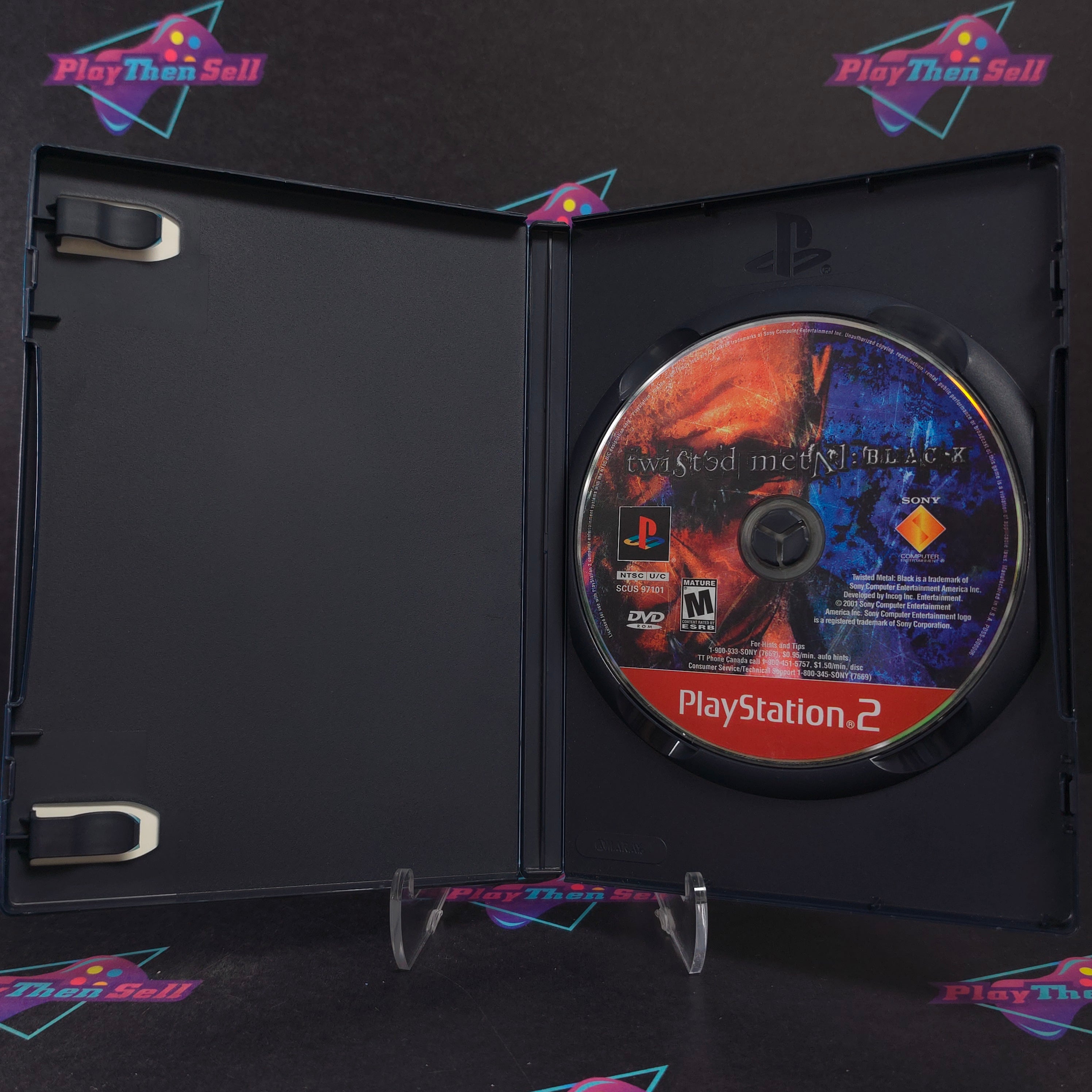 Twisted Metal Black PS2 PlayStation 2 GH Disc - Very Good