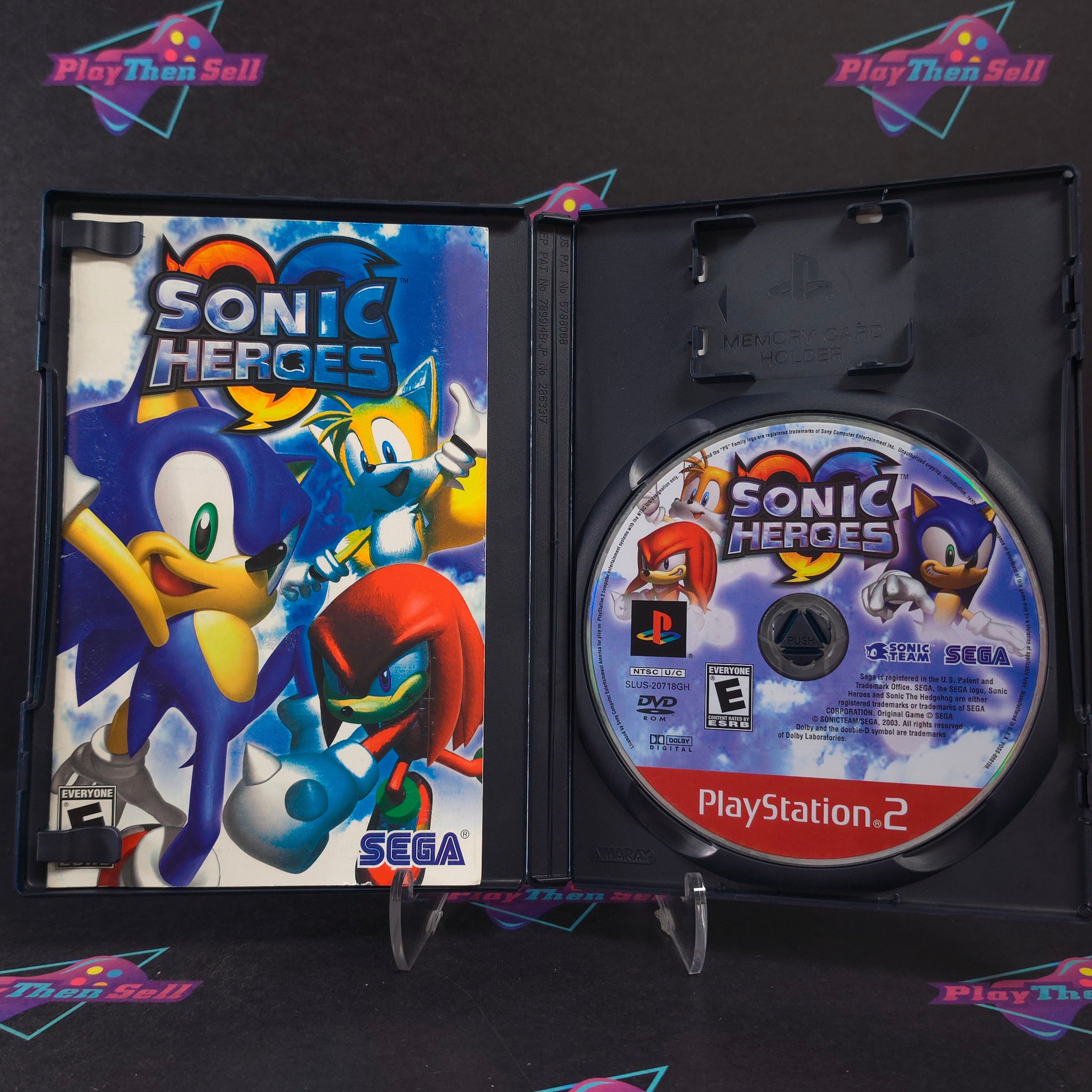 Sonic Heroes PS2 PlayStation 2 GH Disc Complete - Very Good