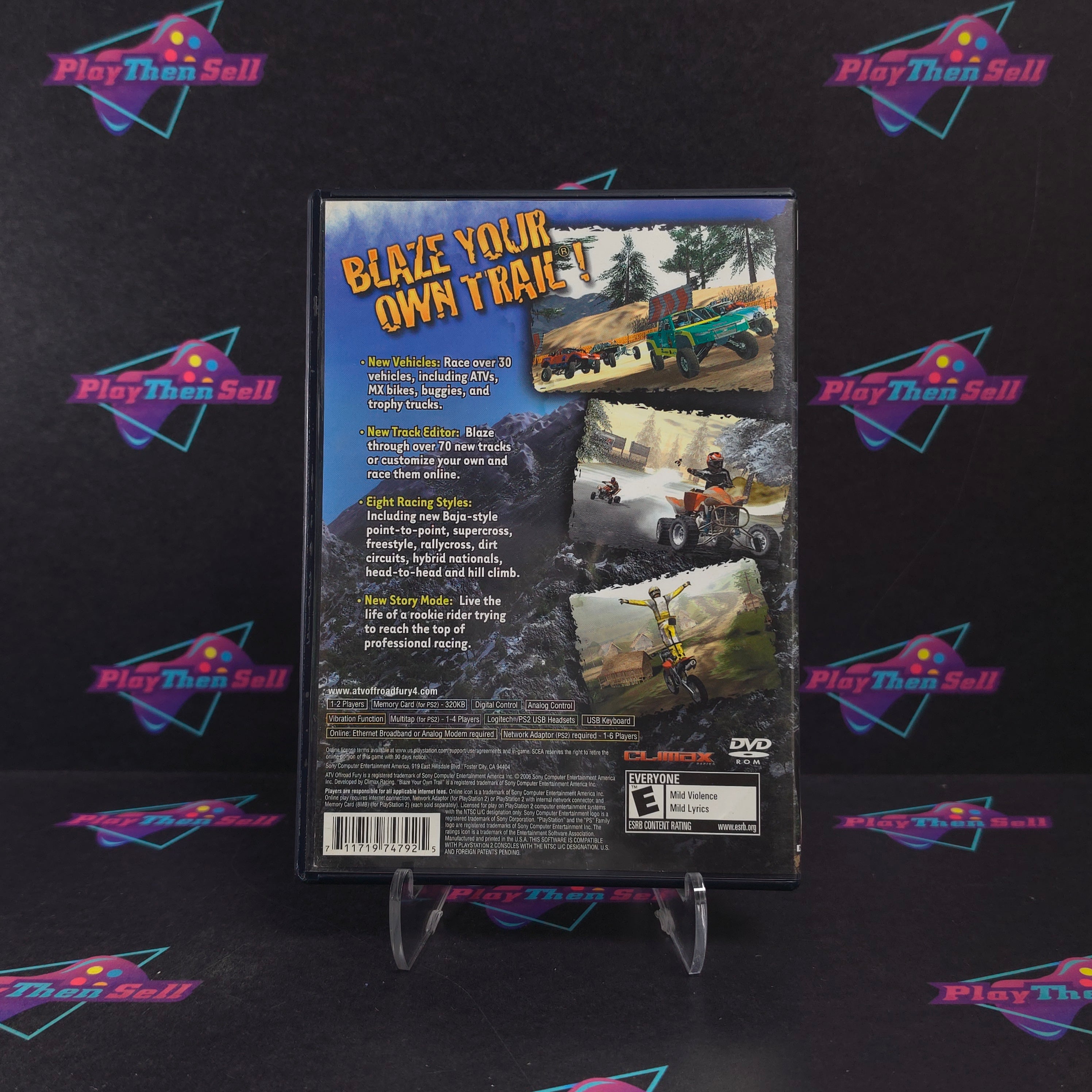 ATV Offroad Fury 4 PS2 PlayStation 2 + Reg Complete - Very Good