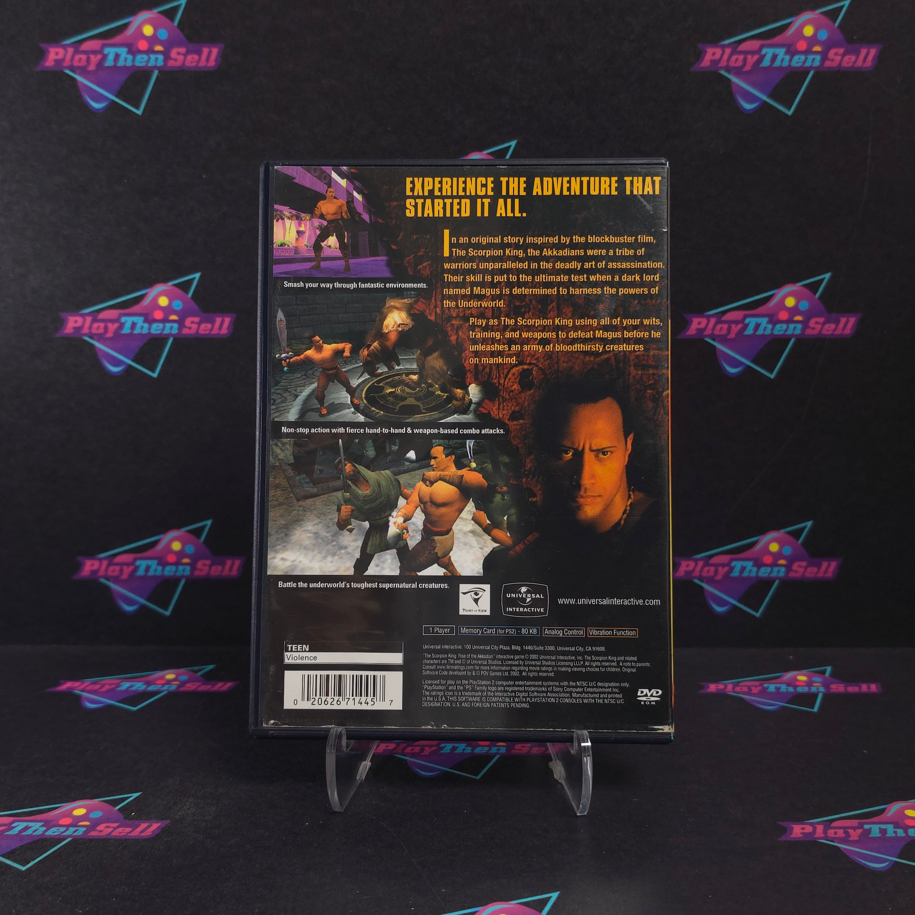 Scorpion King Rise of the Akkadian PS2 PlayStation 2 + Reg Complete - Very Good