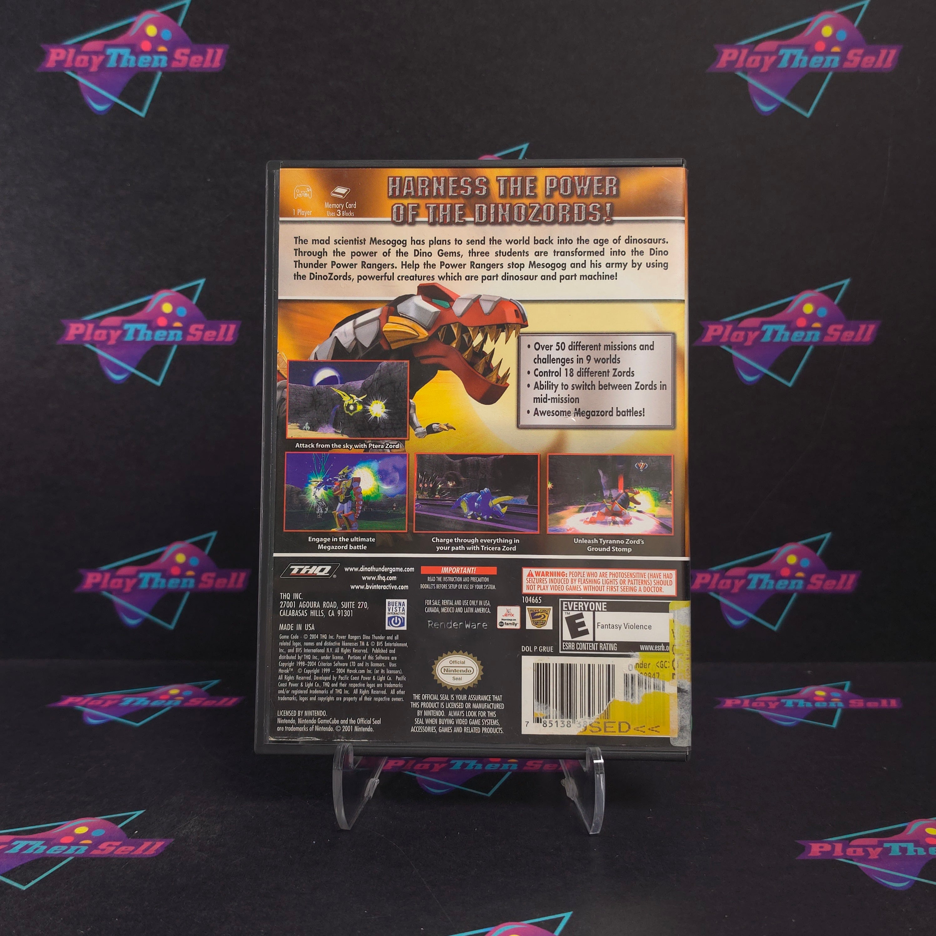 Power Rangers Dino Thunder Nintendo Gamecube - Very Good