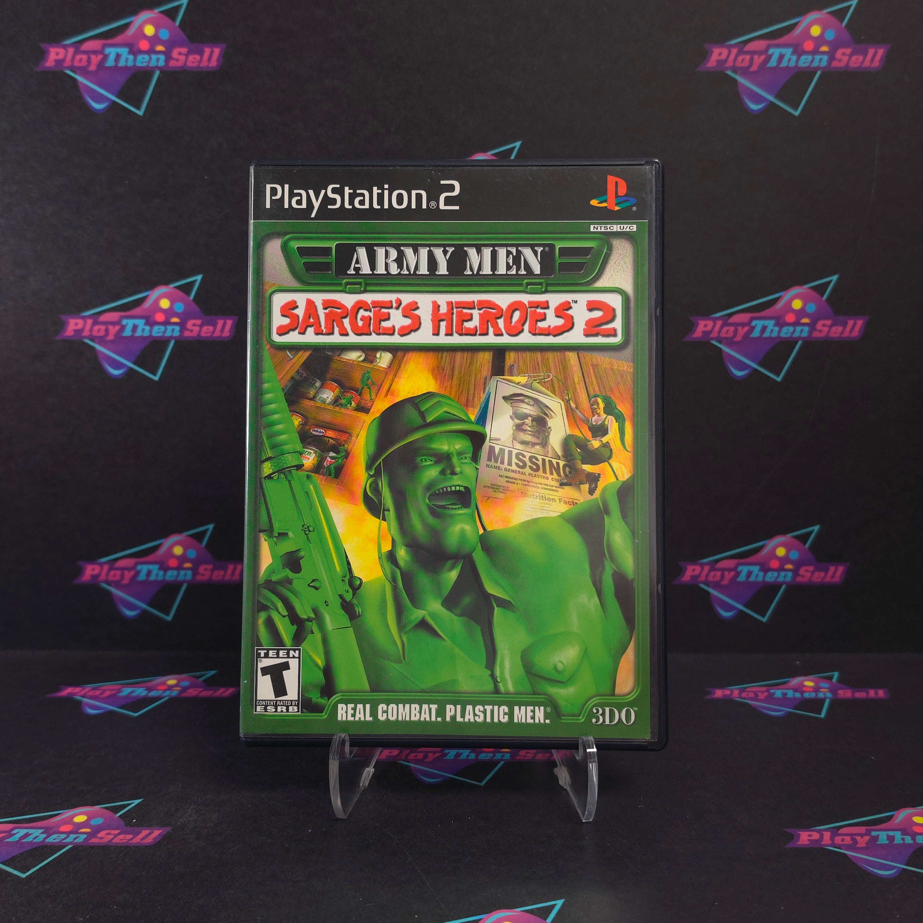 Army Men Sarge's Heroes 2 PS2 PlayStation 2 + Reg Complete - Very Good