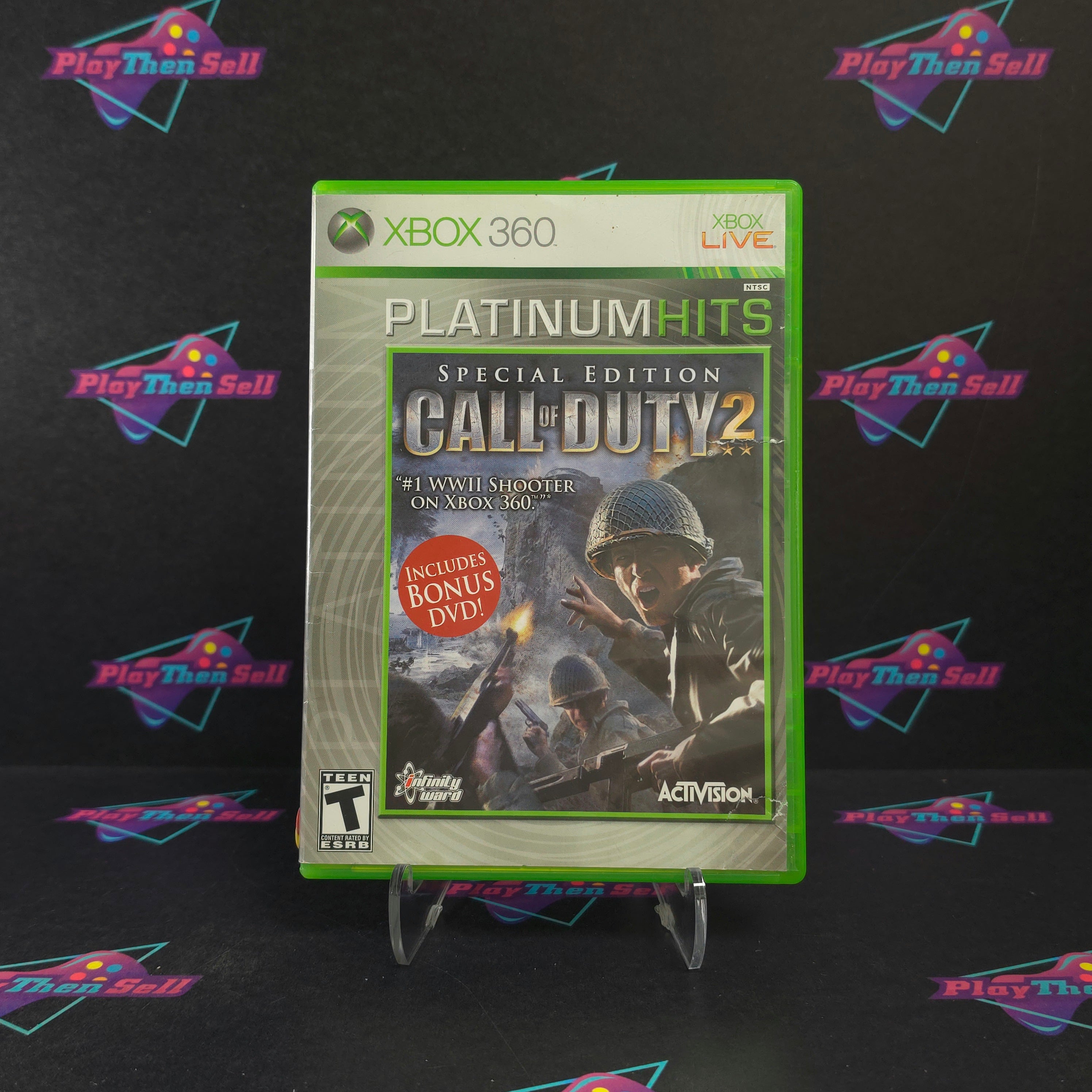 Call of Duty 2 Special Edition Xbox 360 PH + Bonus Disc Complete - Very Good