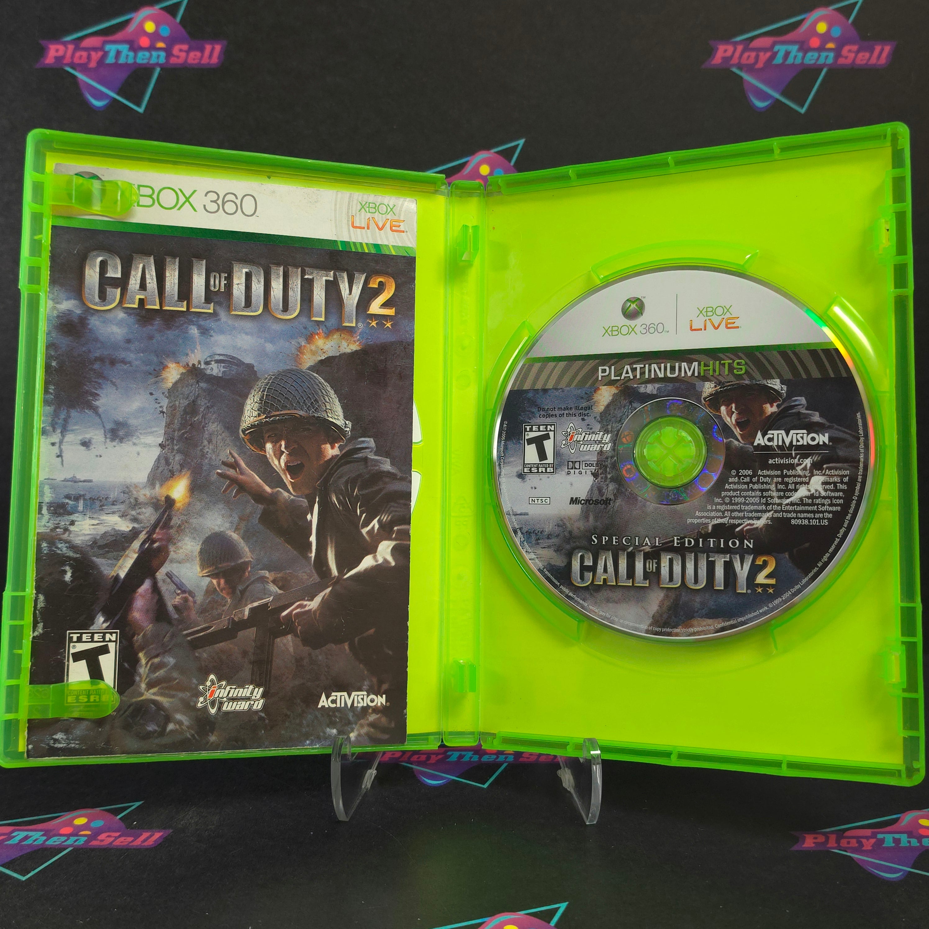 Call of Duty 2 Special Edition Xbox 360 PH + Bonus Disc Complete - Very Good