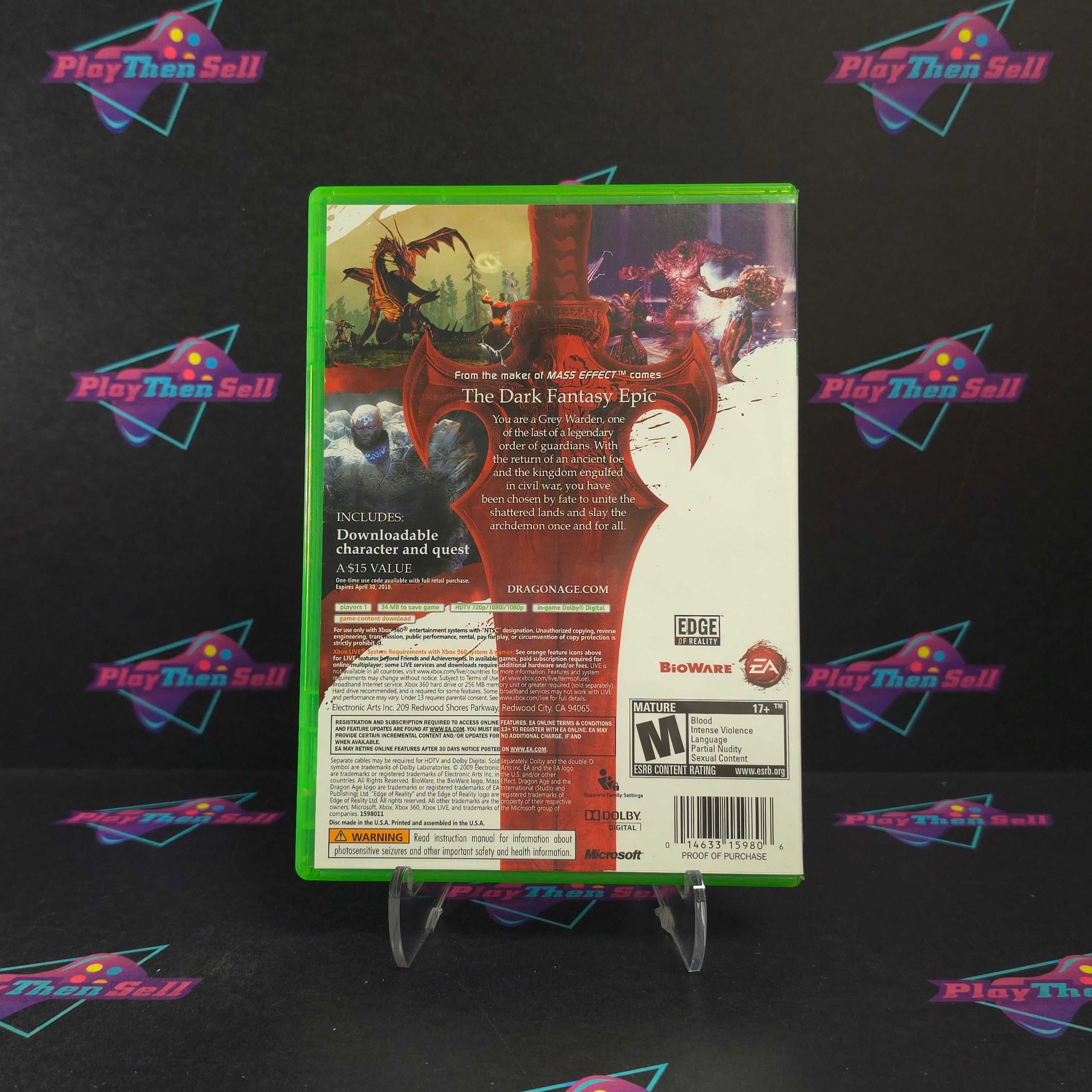 Dragon Age Origins Xbox 360 Complete - Very Good