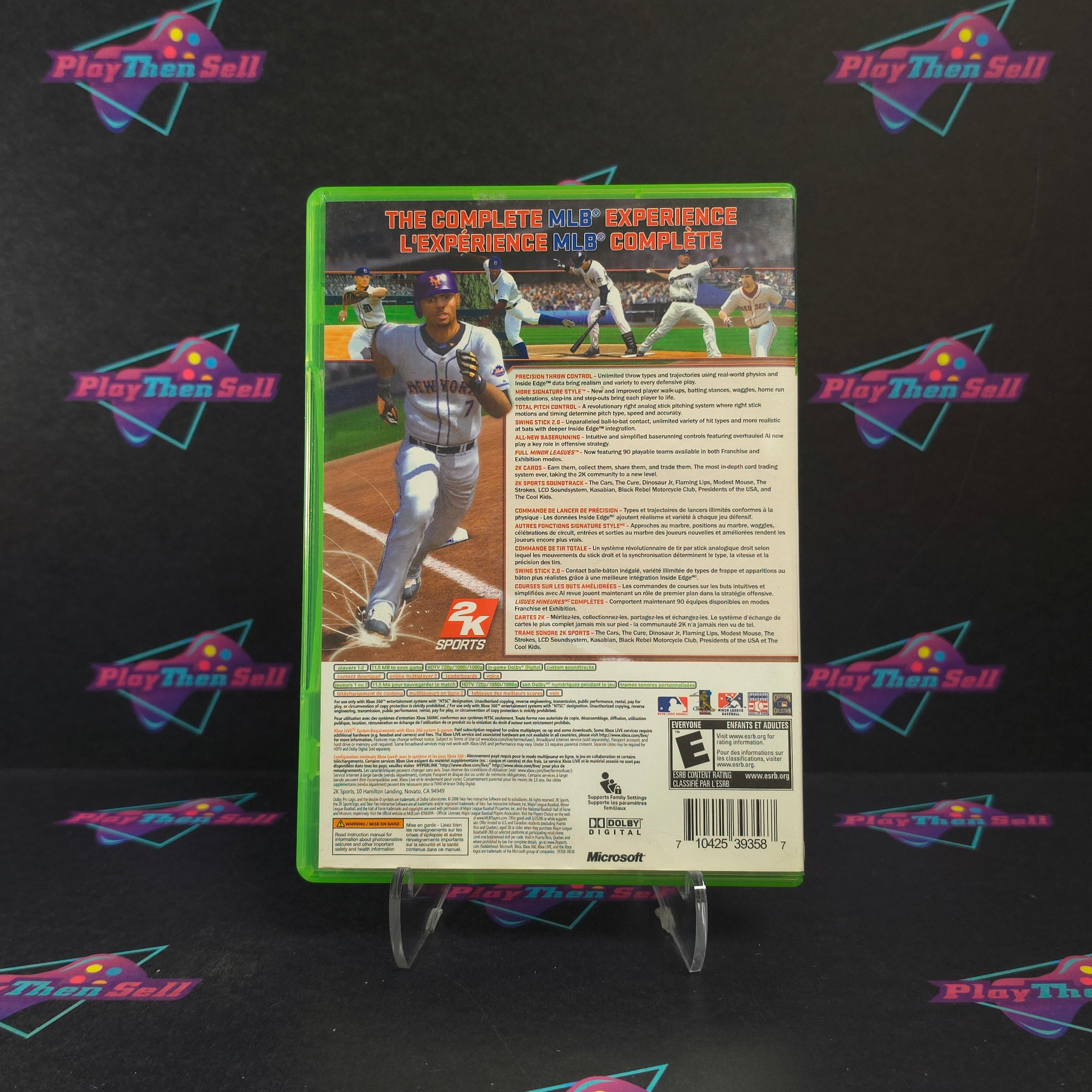 Major League Baseball MLB 2K8 Xbox 360 Complete - Very Good