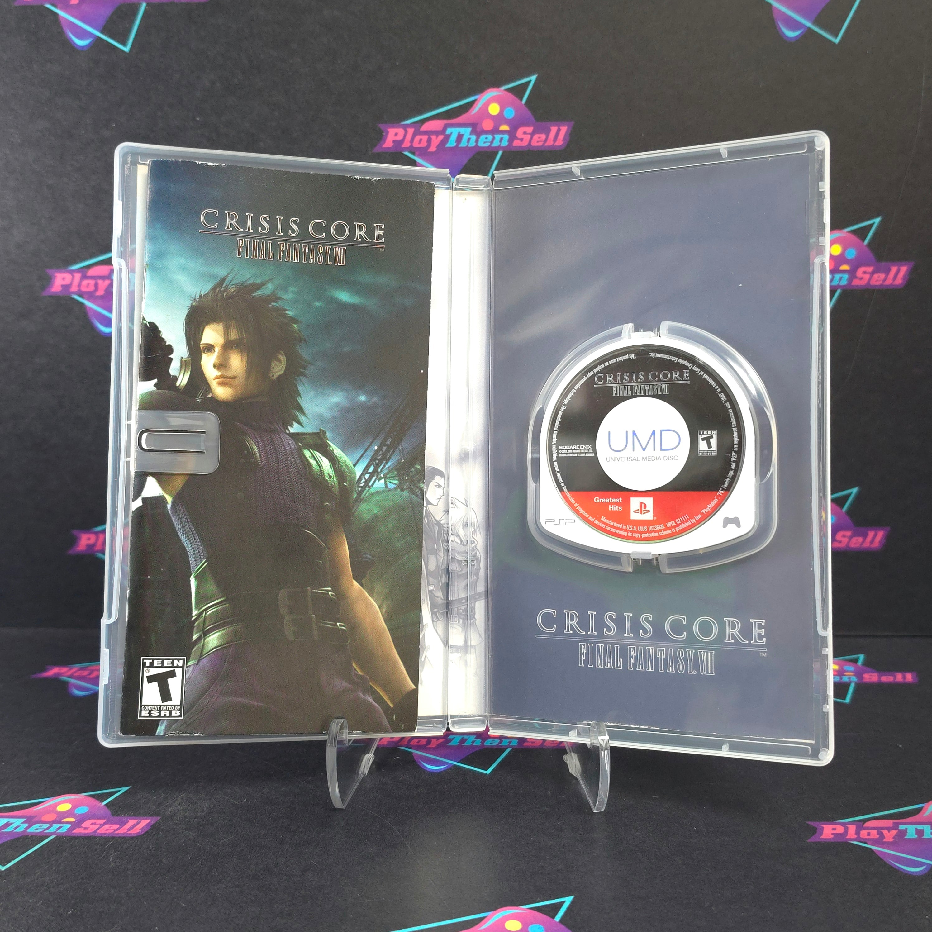 Crisis Core Final Fantasy VII (7) Sony PSP + Reg / GH Disc Complete - Very Good