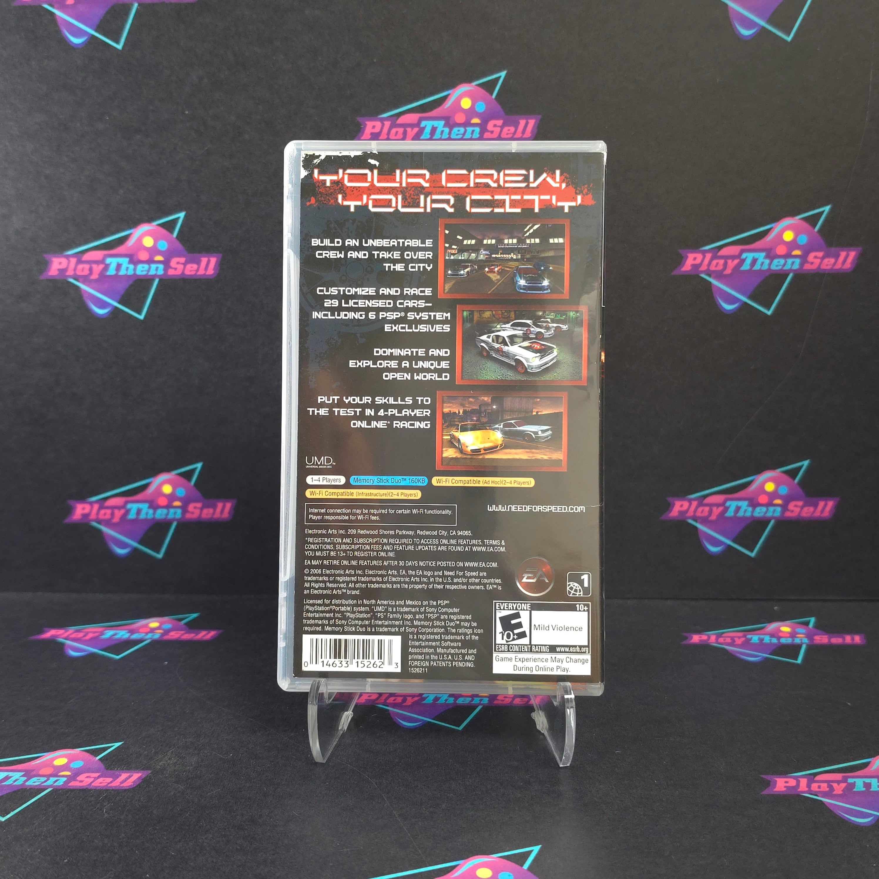 Need for Speed Carbon Own the City Sony PSP Clear / GH Disc CIB - Very Good