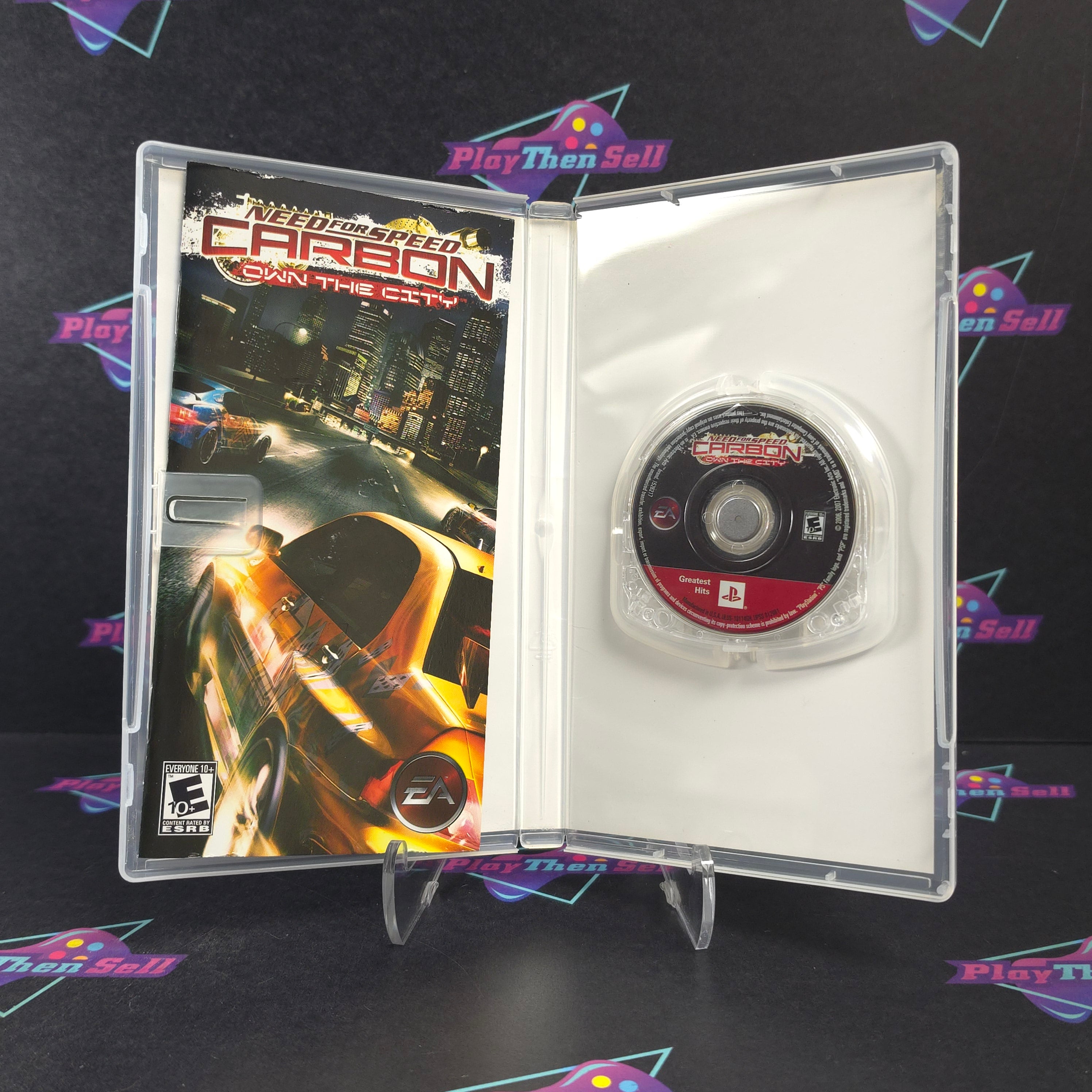 Need for Speed Carbon Own the City Sony PSP Clear / GH Disc CIB - Very Good