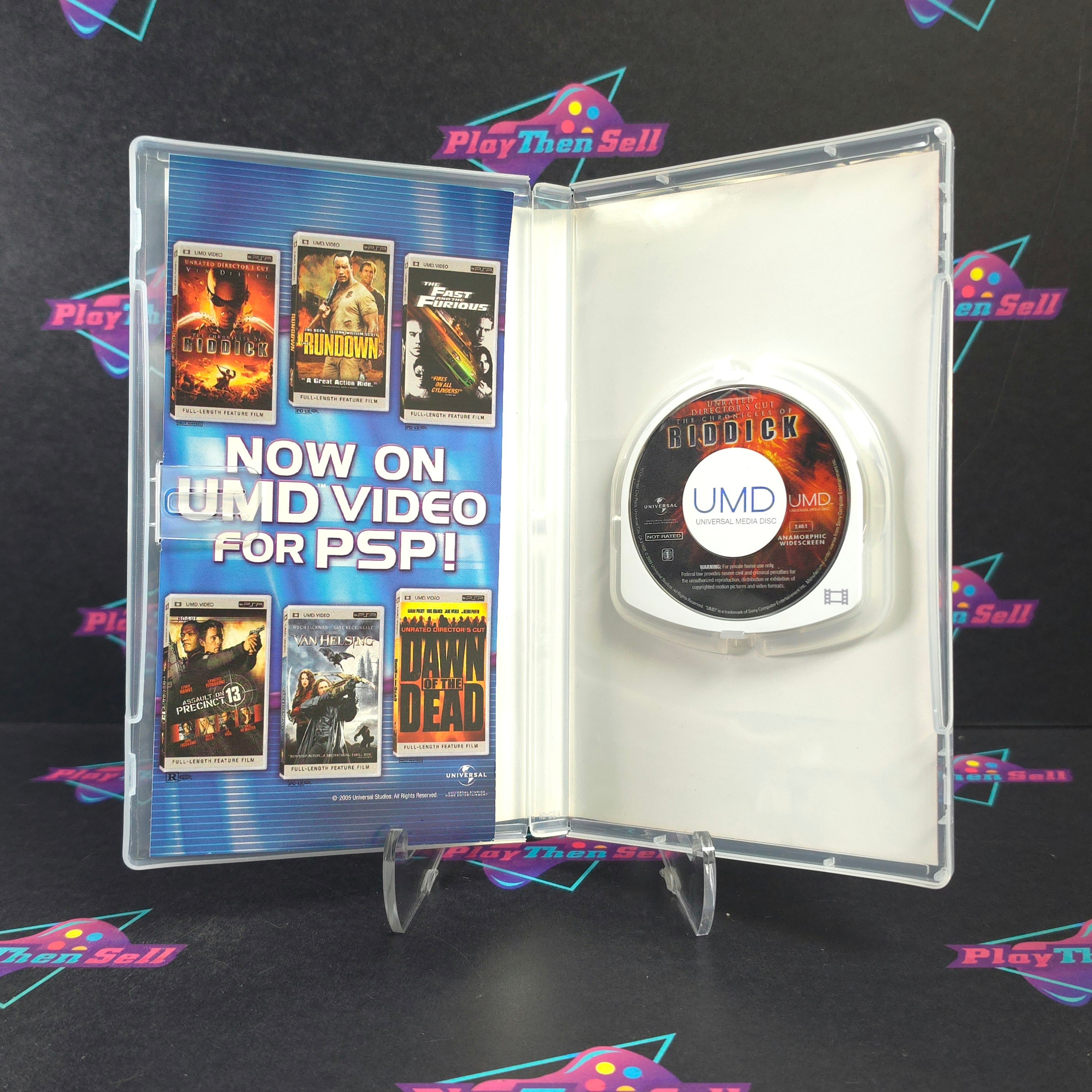 Chronicles of Riddick Director's Cut Sony PSP UMD Movie Complete - Excellent