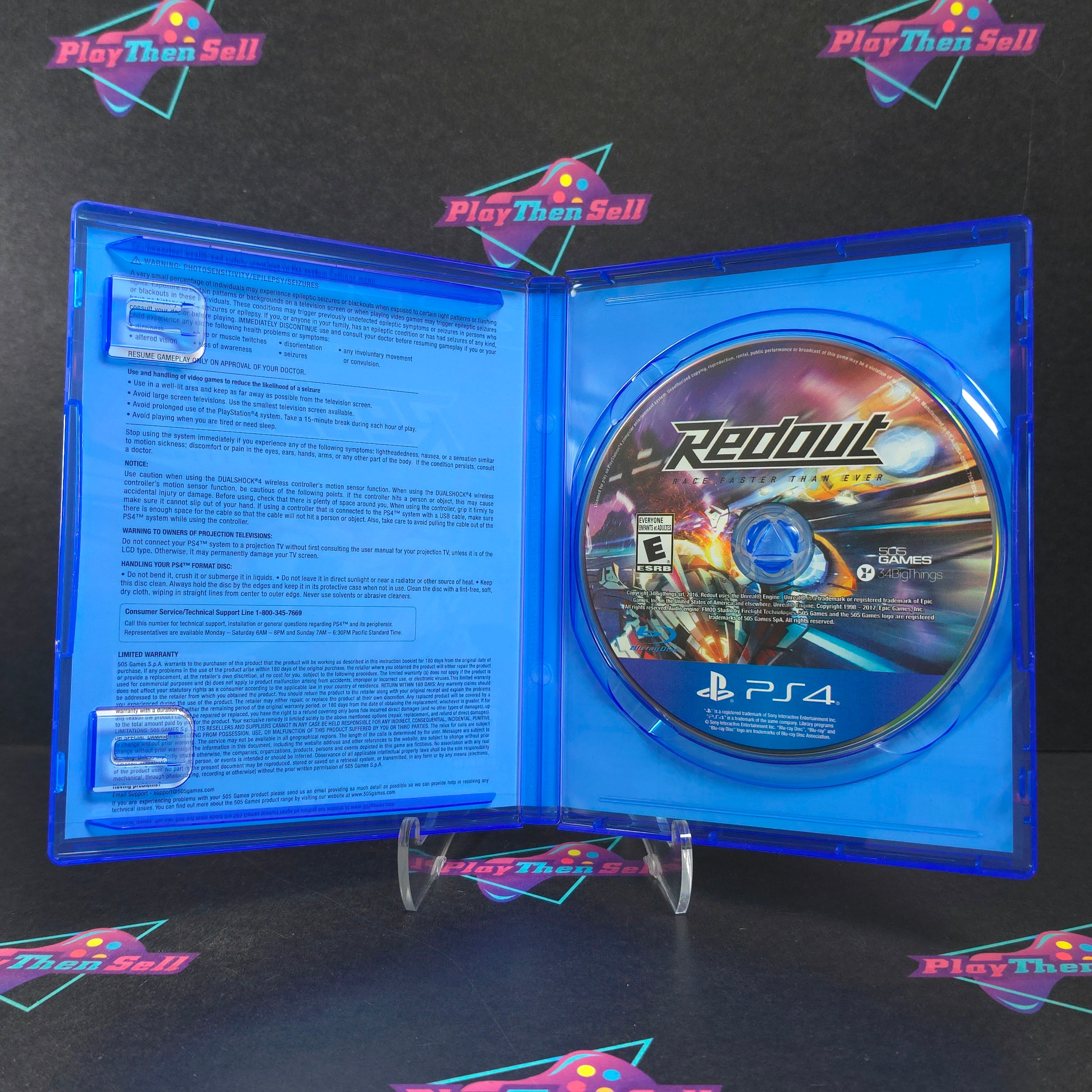 Redout Lightspeed Edition PS4 PlayStation 4 Complete - Excellent