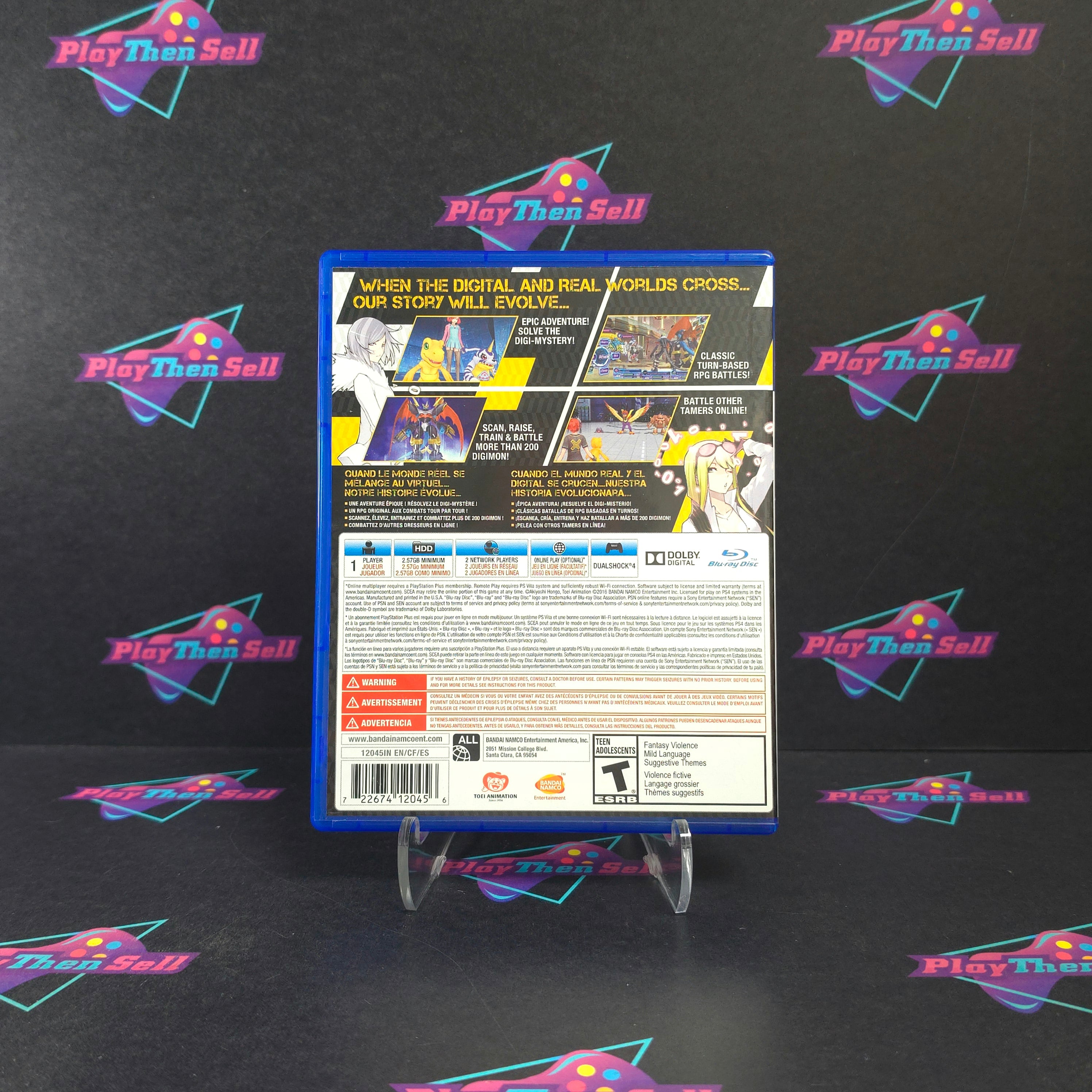 Digimon Story Cyber Sleuth PS4 PlayStation 4 Complete - Excellent