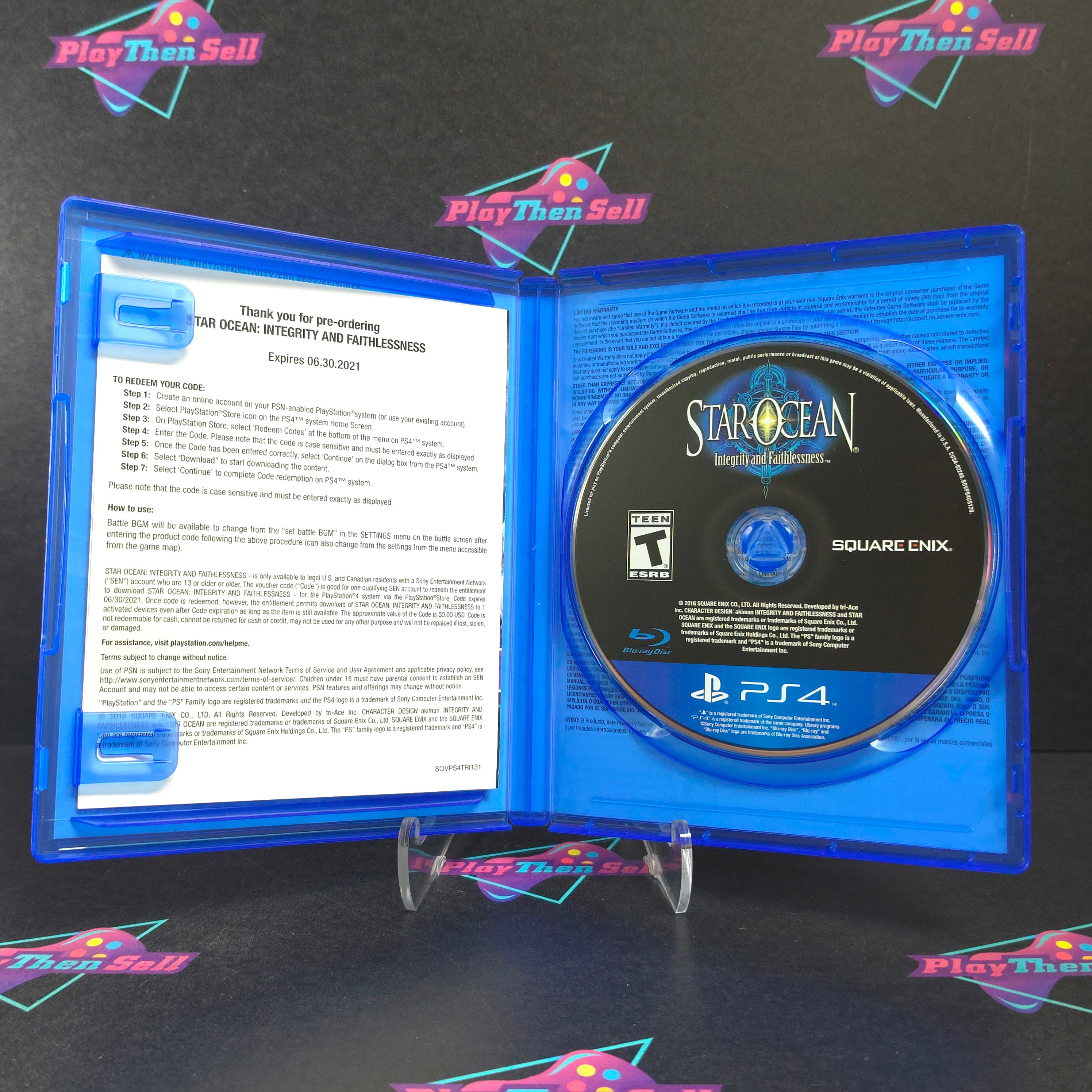 Star Ocean Integrity and Faithlessness Day One Edition PS4 PlayStation 4 Complete - Excellent