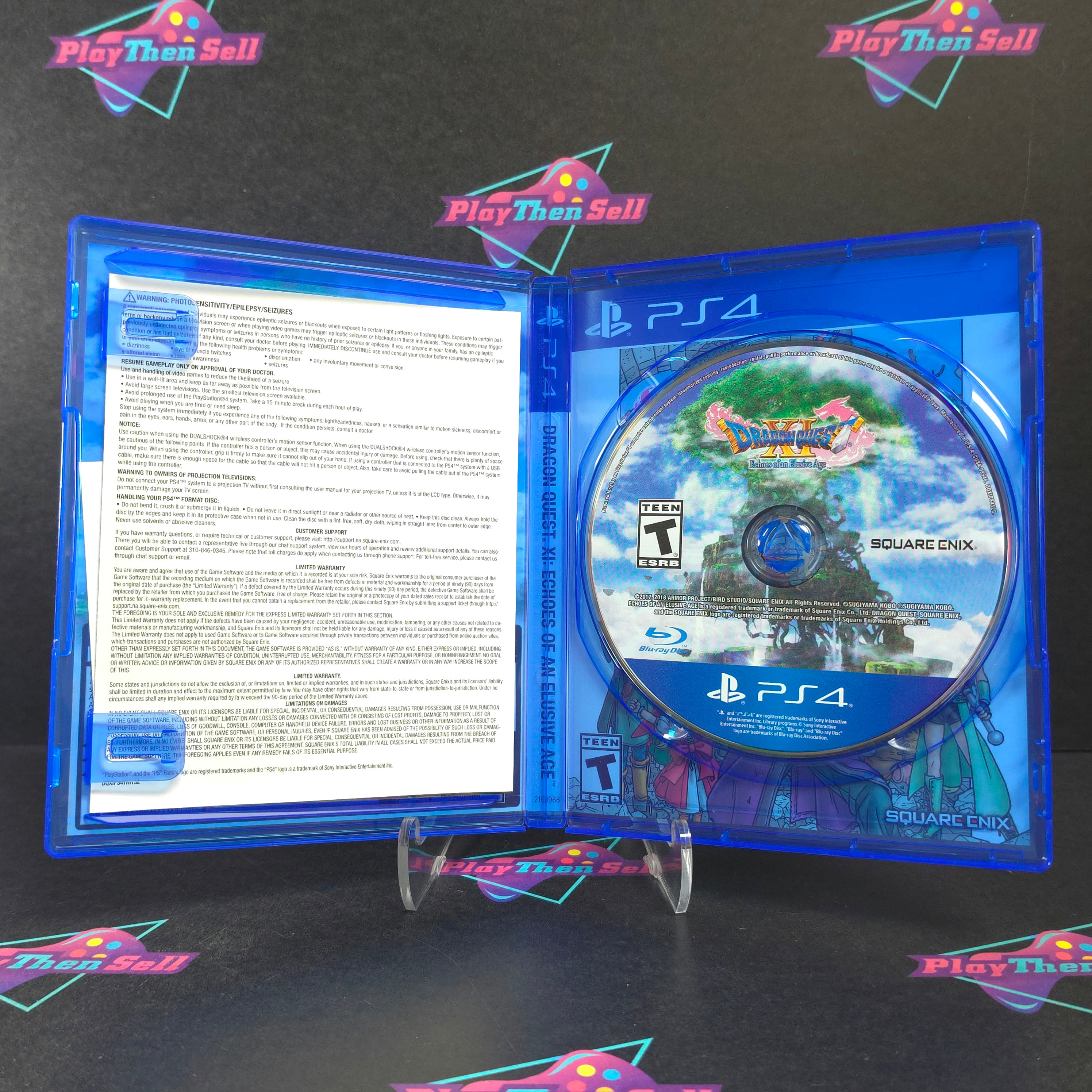 Dragon Quest XI (11) Echoes of an Elusive Age Edition of Light PS4 PlayStation 4 CIB - Excellent